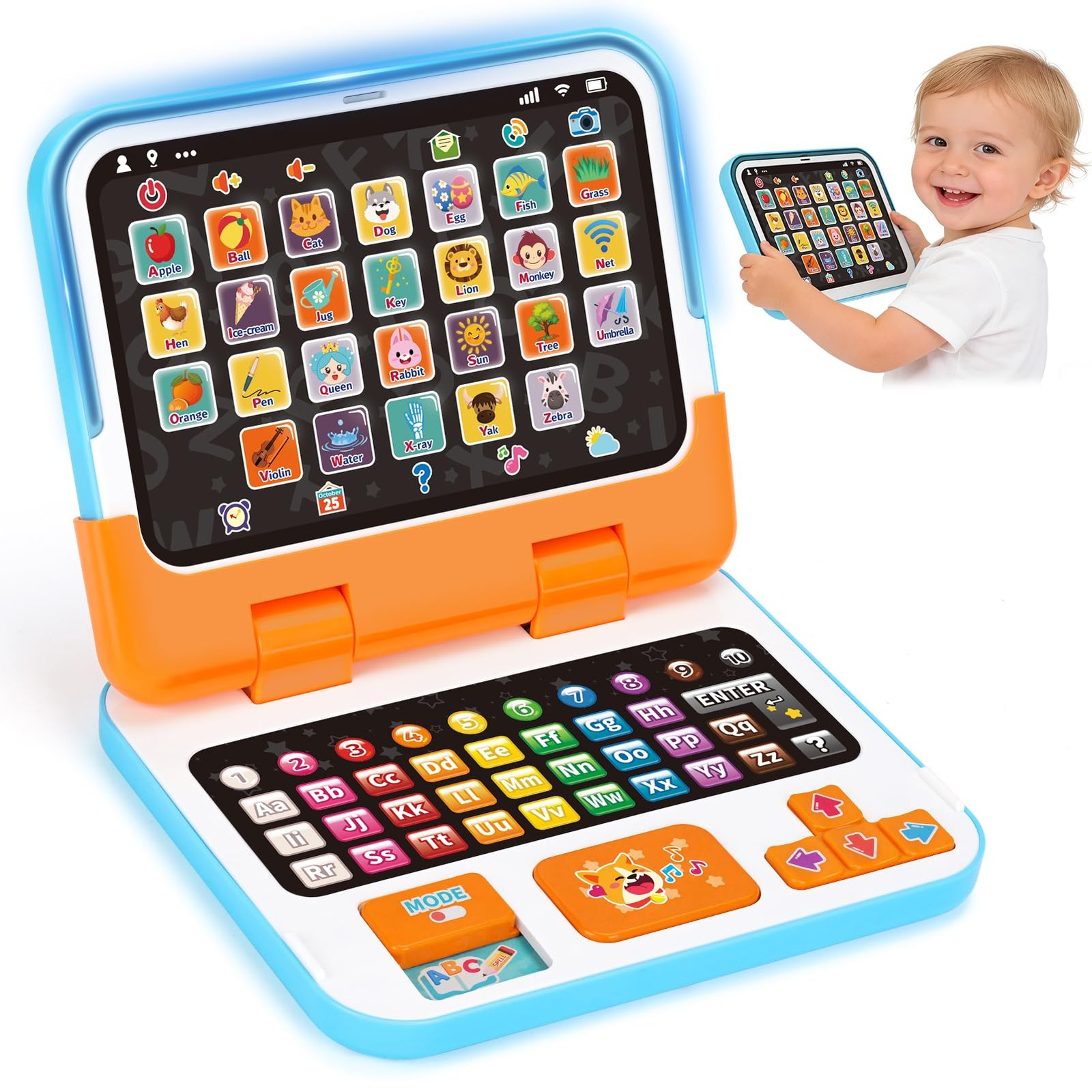 Learning Toy for 1 2 3 Years Old Boys Girls, Learning Laptop Toys for Toddler…