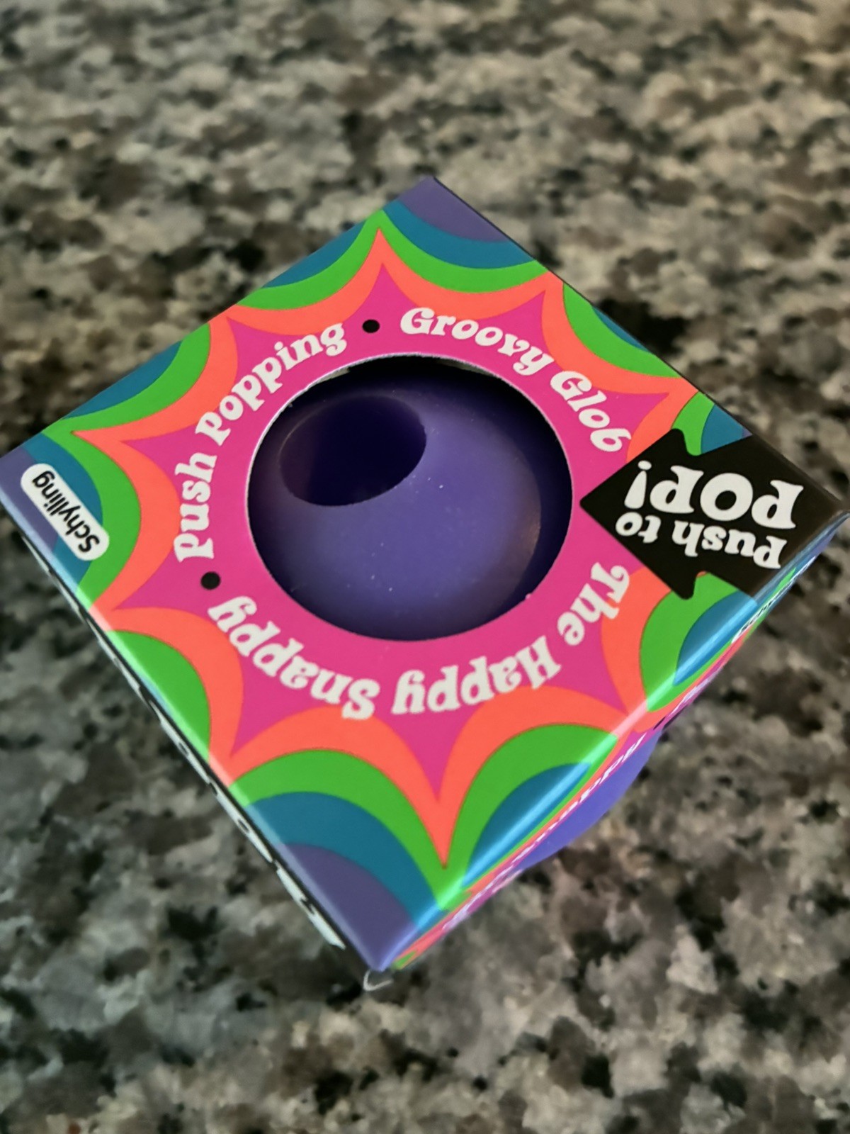 RARE PURPLE Happy Snappy Push Popping Groovy Glob Air Filled NEEDOH Push POP