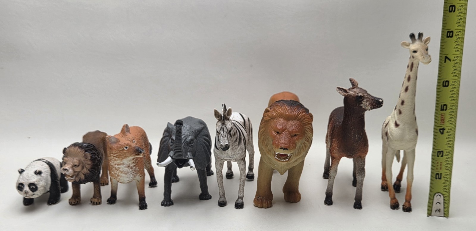 Large Safari Etc Plastic Zoo Animal Toy Lot Vintage Mixed Hard Figurine 2-8″