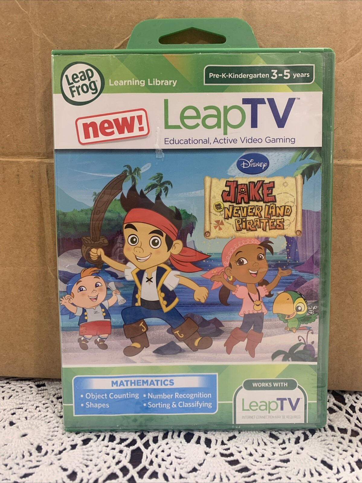 Leap Frog Learning Game Jake & The Neverland Pirates Age 3-5 LeapTV Mathematics