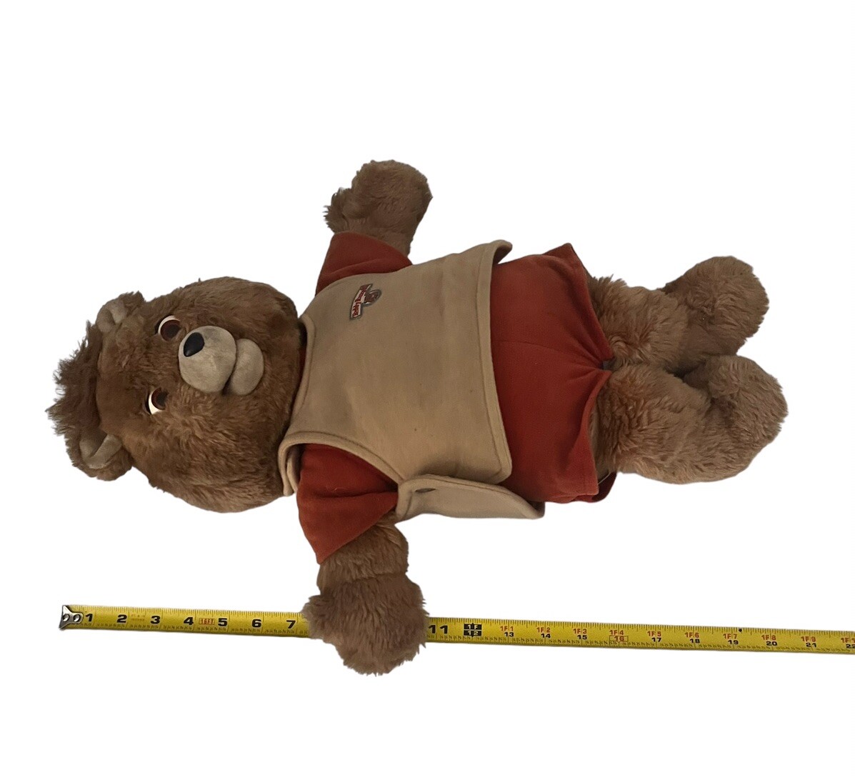 Vintage 1985 Teddy Ruxpin W/ Cassette Player (Untested) Bear Plush