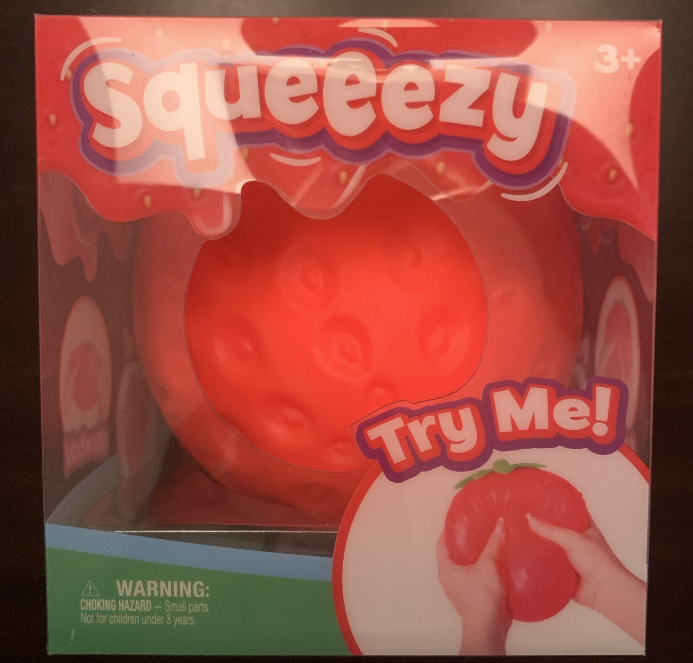 Sunny Days Jumbo Squeezy Strawberry Squishy Toy Stress Relief Sensory Fun