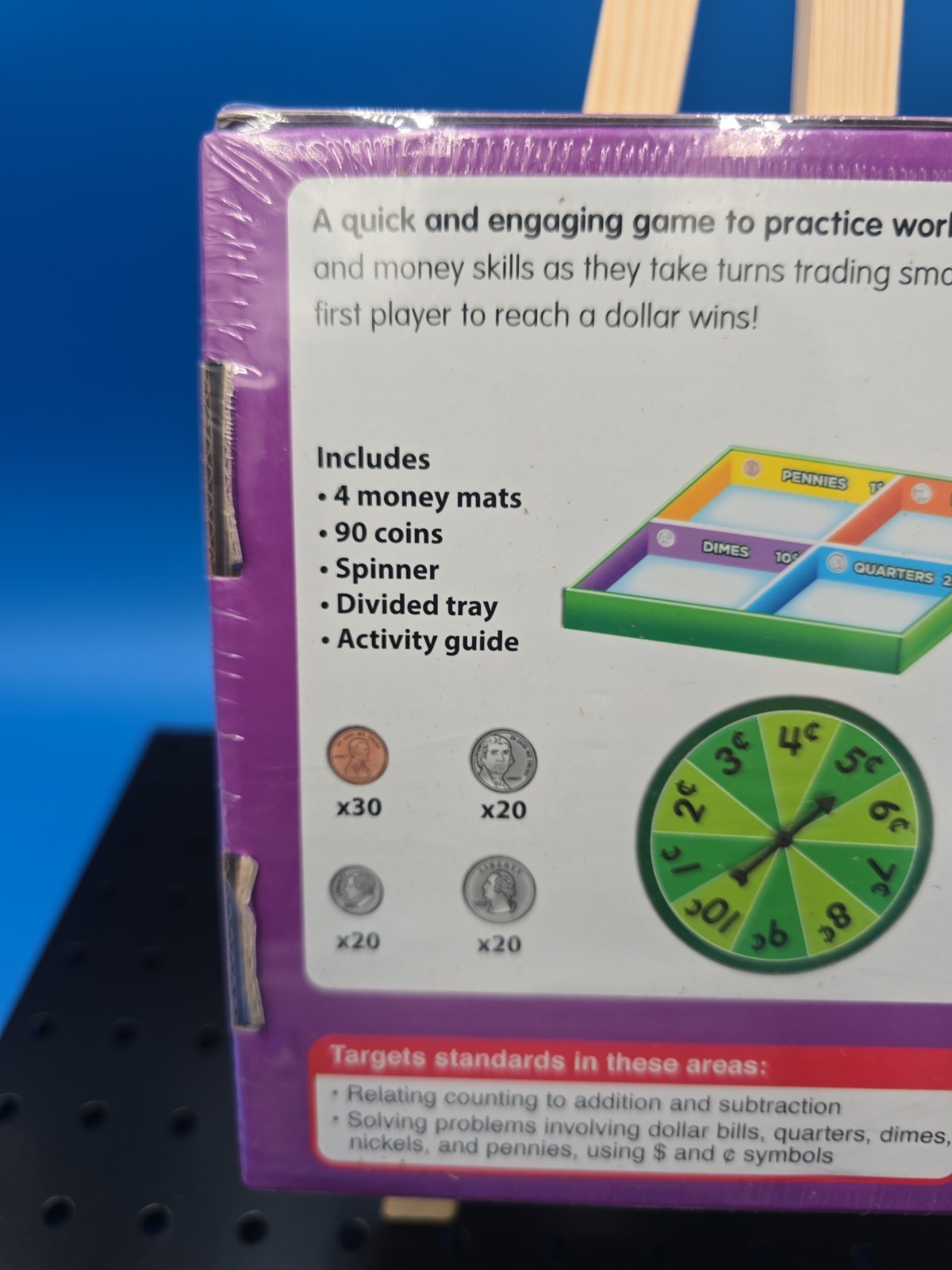 Grab & Play Math Game: Money, 2-4 Players, First And Second Grade