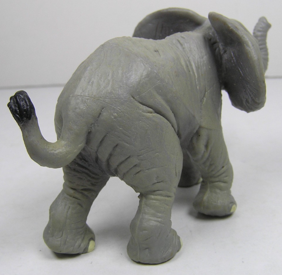 Safari Ltd. Gray Elephant 3.5″ Long Plastic Animal Toy Figure China