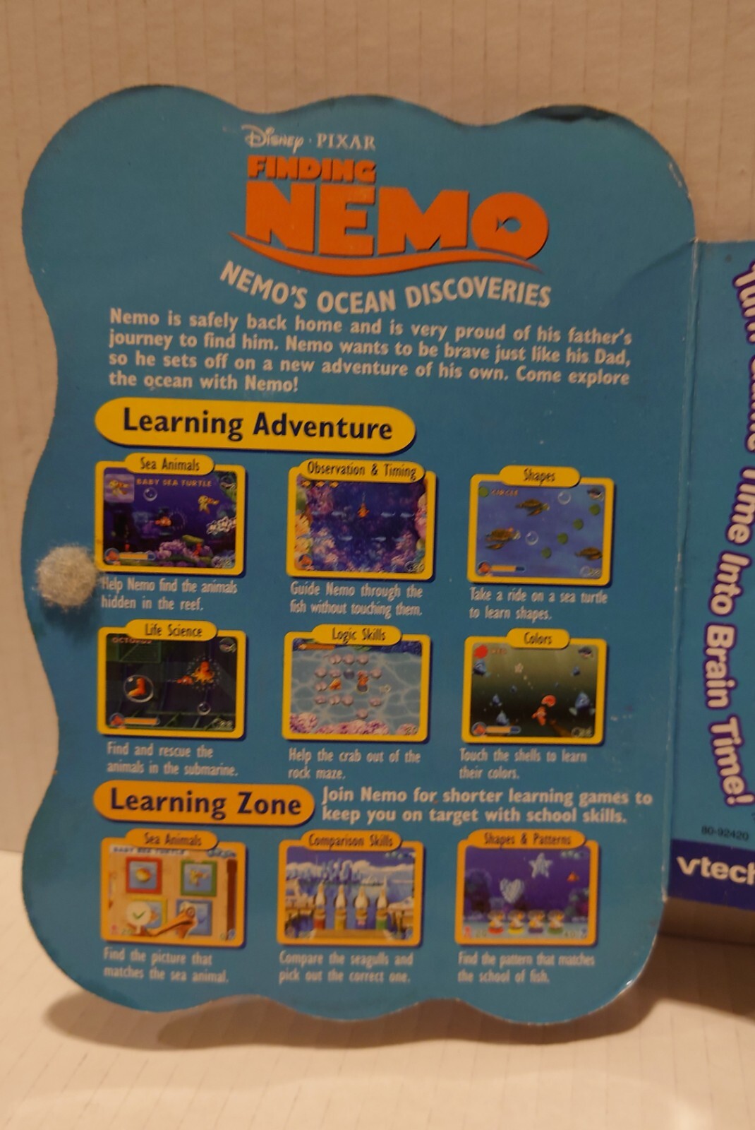 Vtech vsmile game Finding Nemo New in box but box is damaged and has wear on it