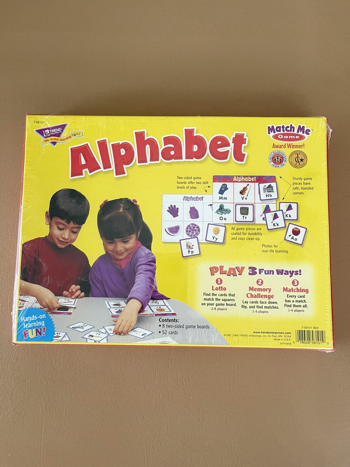 Trend Alphabet Match Me Game, Ages 3 to 6