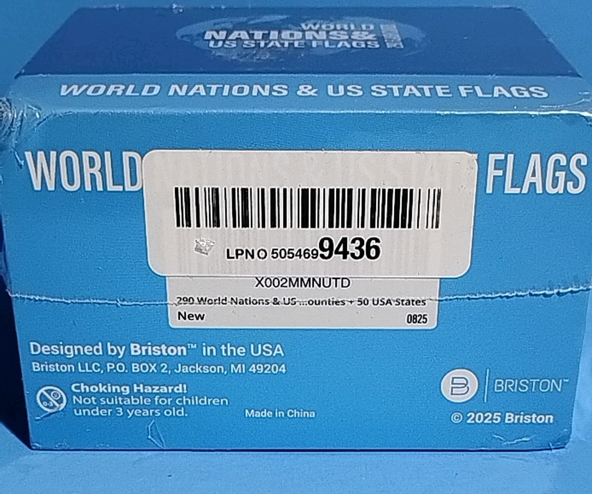 Flash Cards World Nations & US State Flags – 290 Geography Flashcards Kids Teens