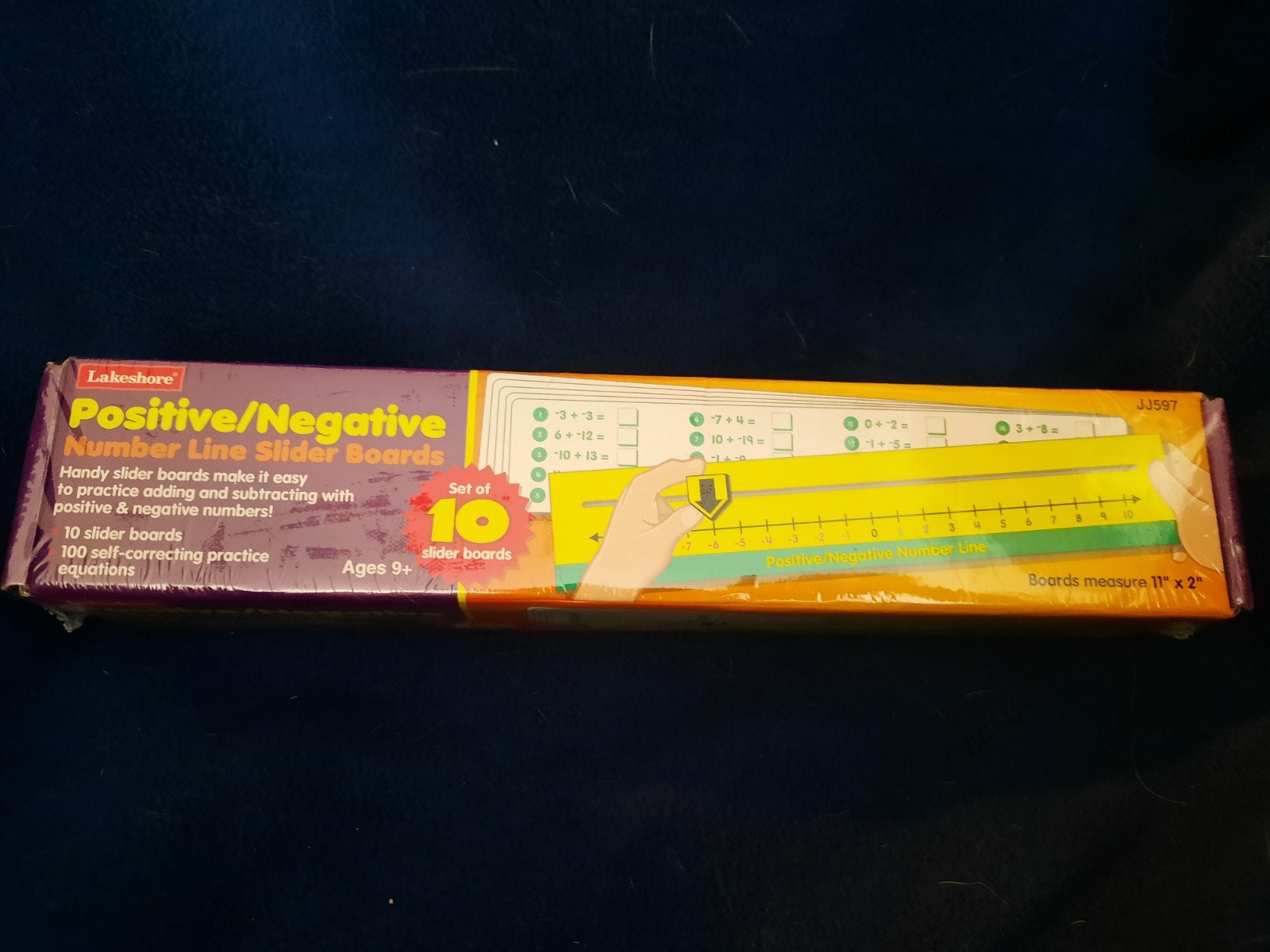 Lakeshore Positive/Negative Number Line Slider Boards Set of 10, Ages 9+ JJ597