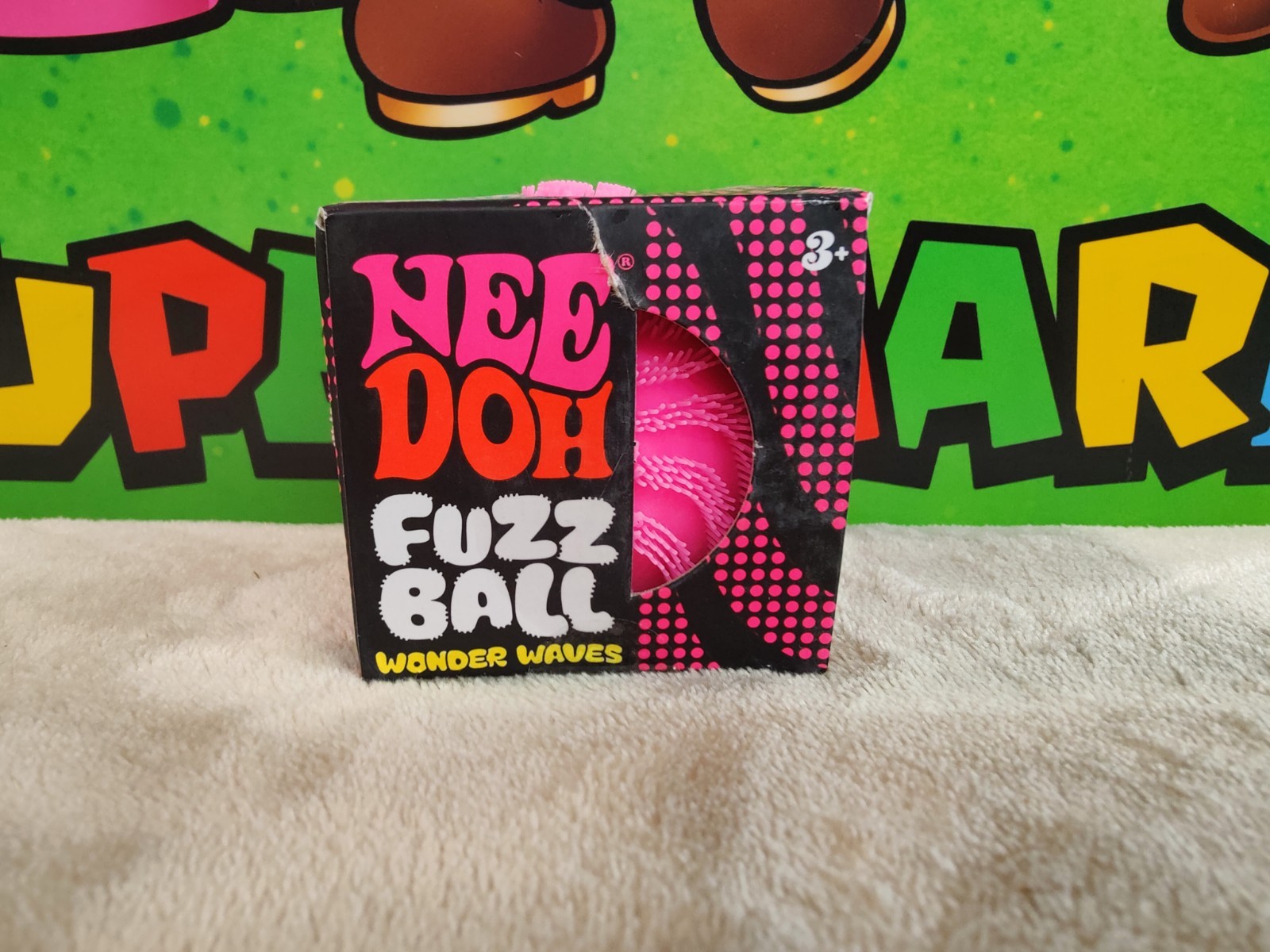 NeeDoh Fuzz Ball Wonder Waves Squishy Stress Ball Nee Doh Fuzzball New Pink