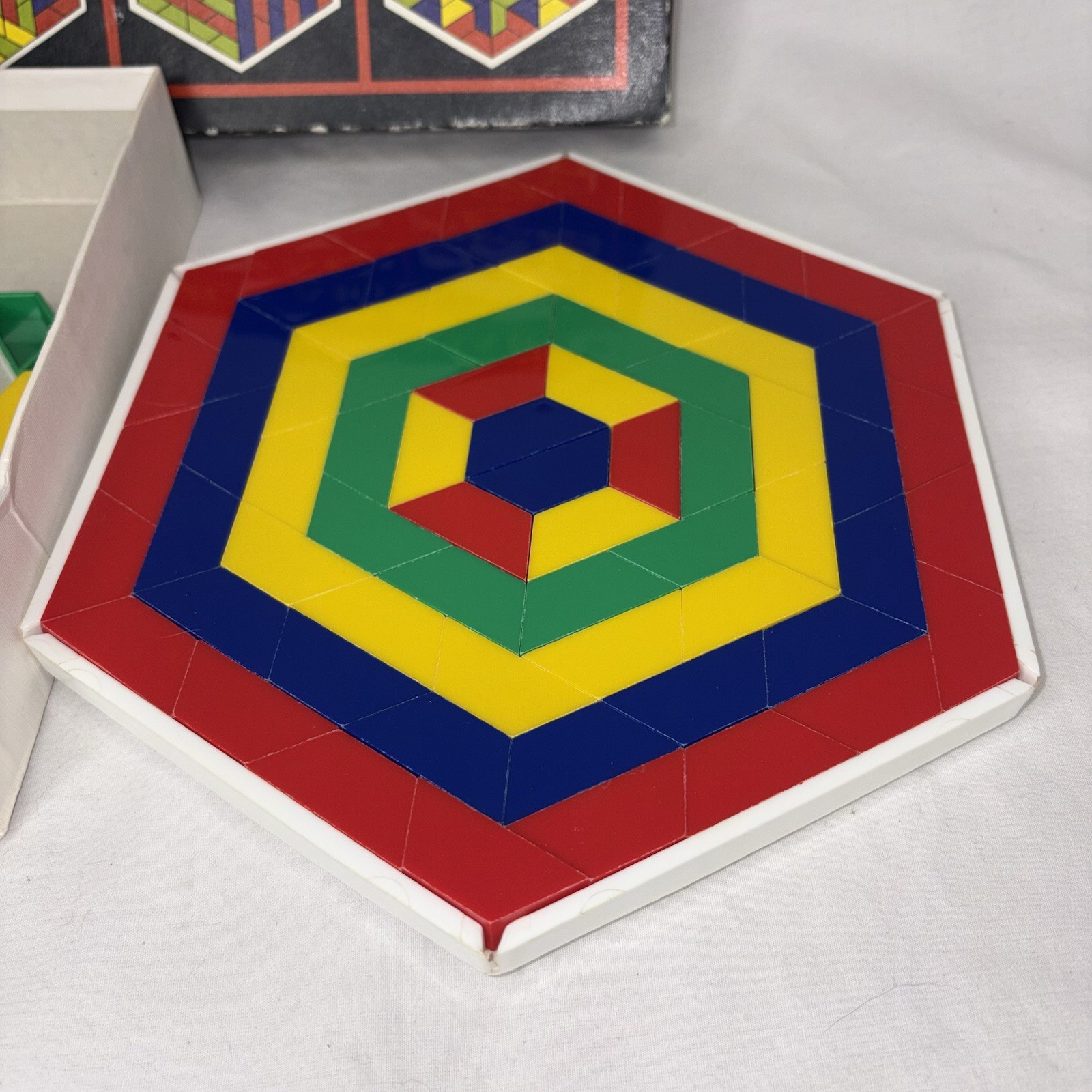 Magic Mosaic Educational Puzzle Game Create Build Diset International Vintage