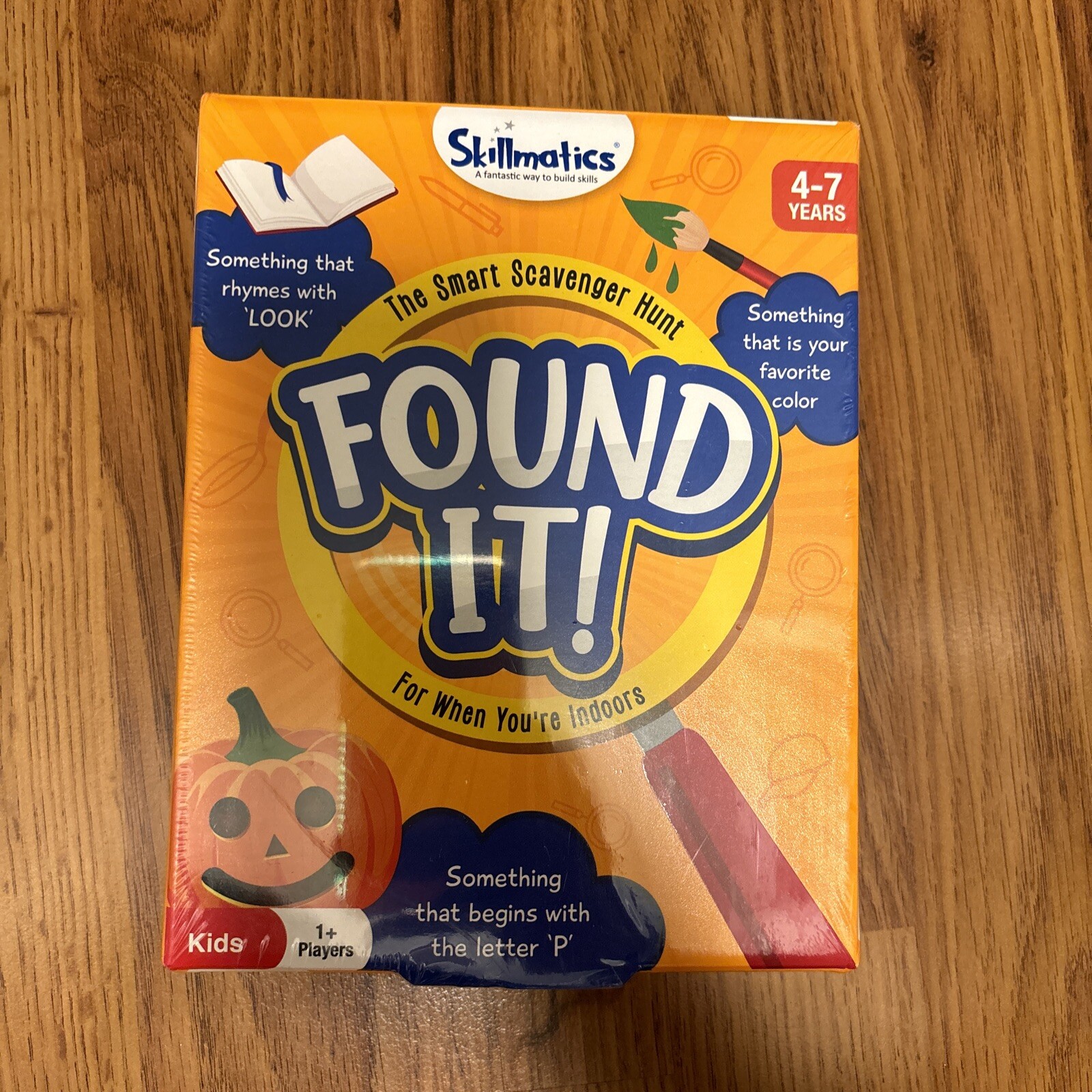 Skillmatics Card Game “Found It” Indoor Edition New in Package Sealed Ages 4-7