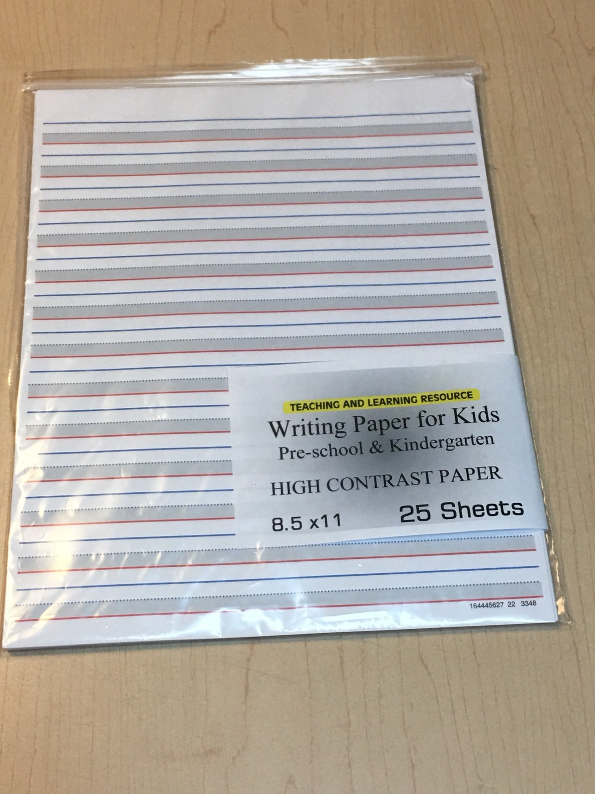 Writing Paper for Kids – High Contrast Paper – 11X 8.5 in, 20lb, 25 sheets
