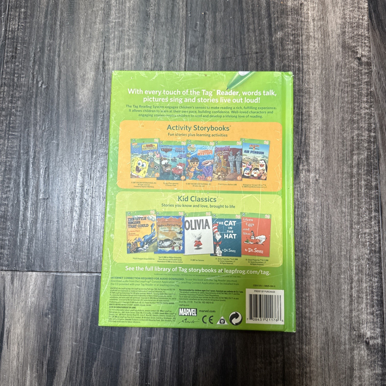 LeapFrog Tag book — THE AMAZING SPIDER-MAN: THE LIZARD’S TALE (Tag only)