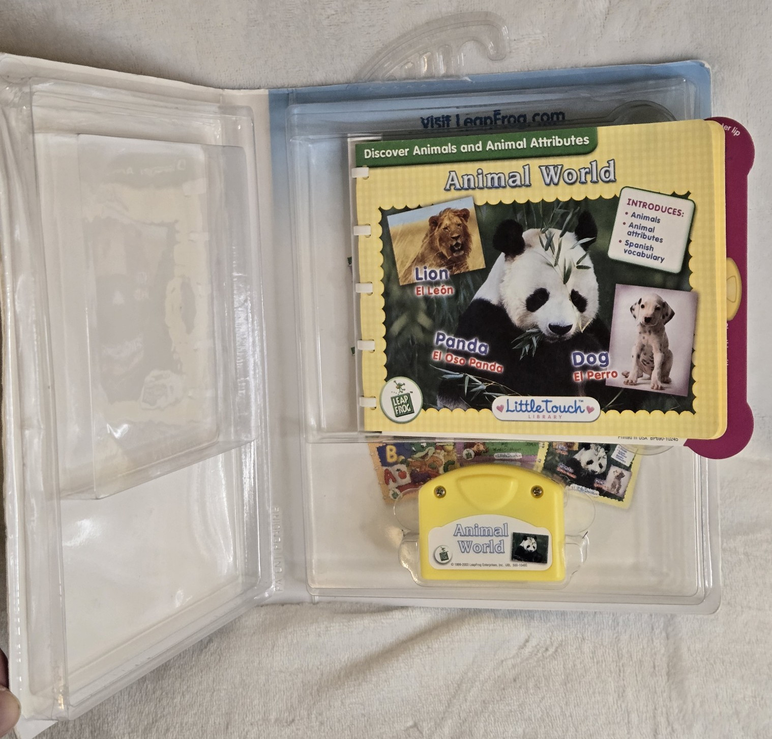 3 Little Touch Leap Frog Leap Pad Books & Cartridges Animals Infants Toddler