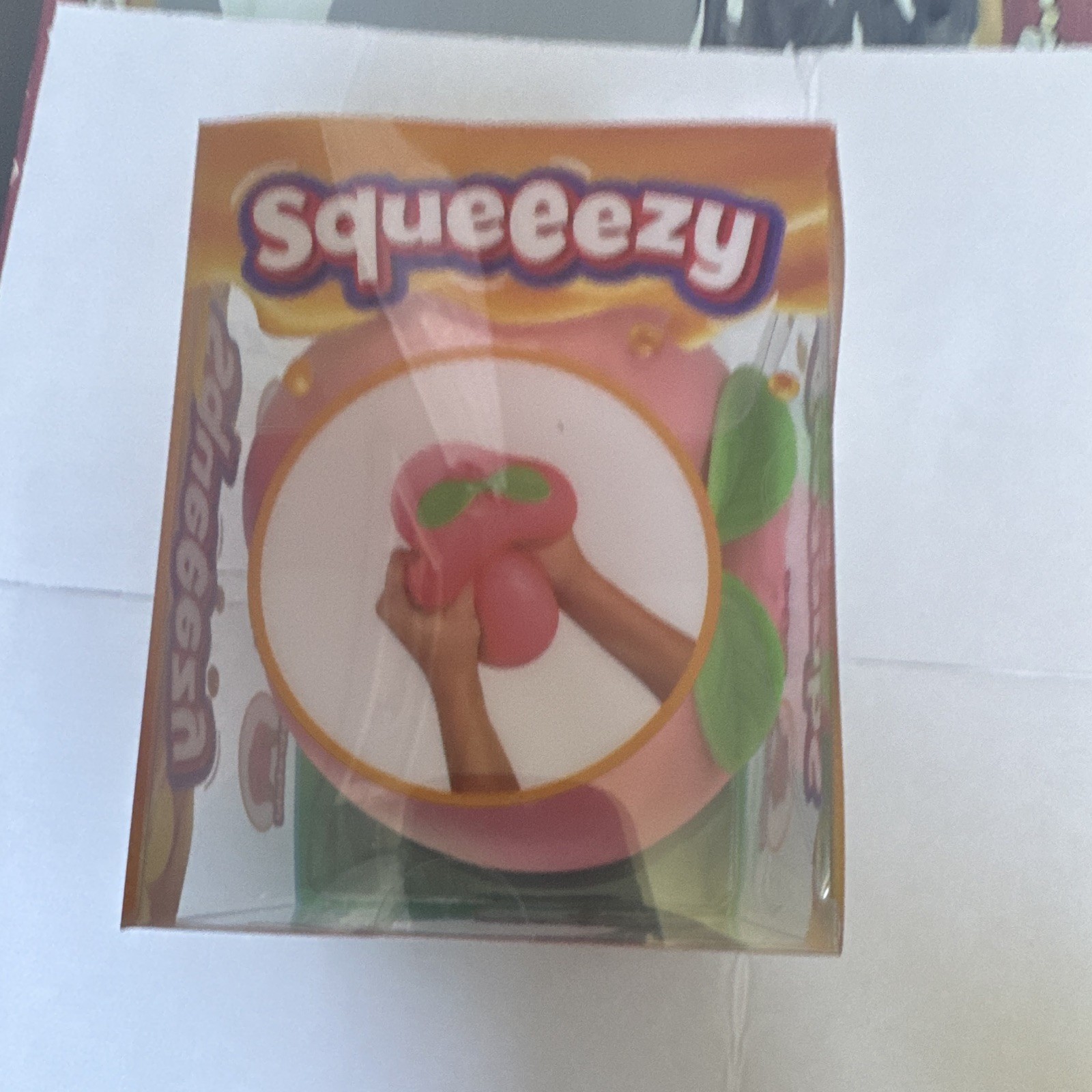 Squeezy Peach Large, Sensory Toy, Ages 4-7, 8-11, 12-16, 17+ Years