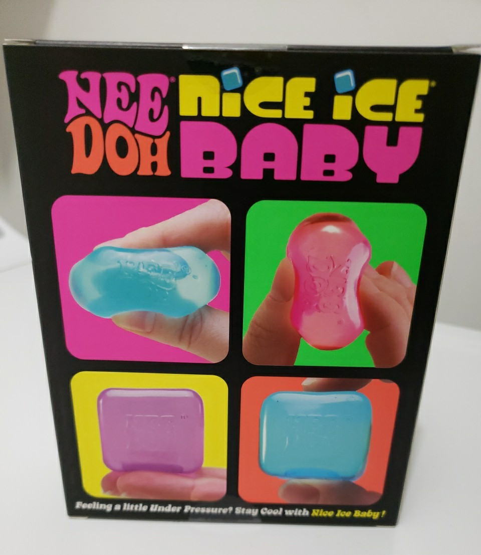 Nee Doh Nice Ice Baby 4 Pack – Authentic – Pink Blue Purple – NIP