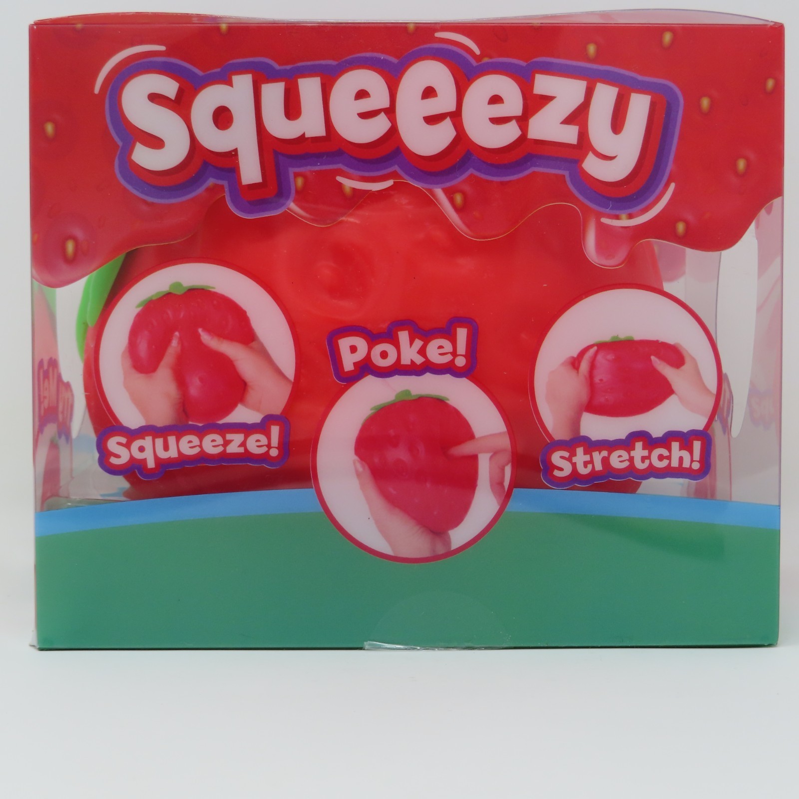 Sunny Days Jumbo Strawberry Squishy Stress Relief Sensory Fidget Toy 5”