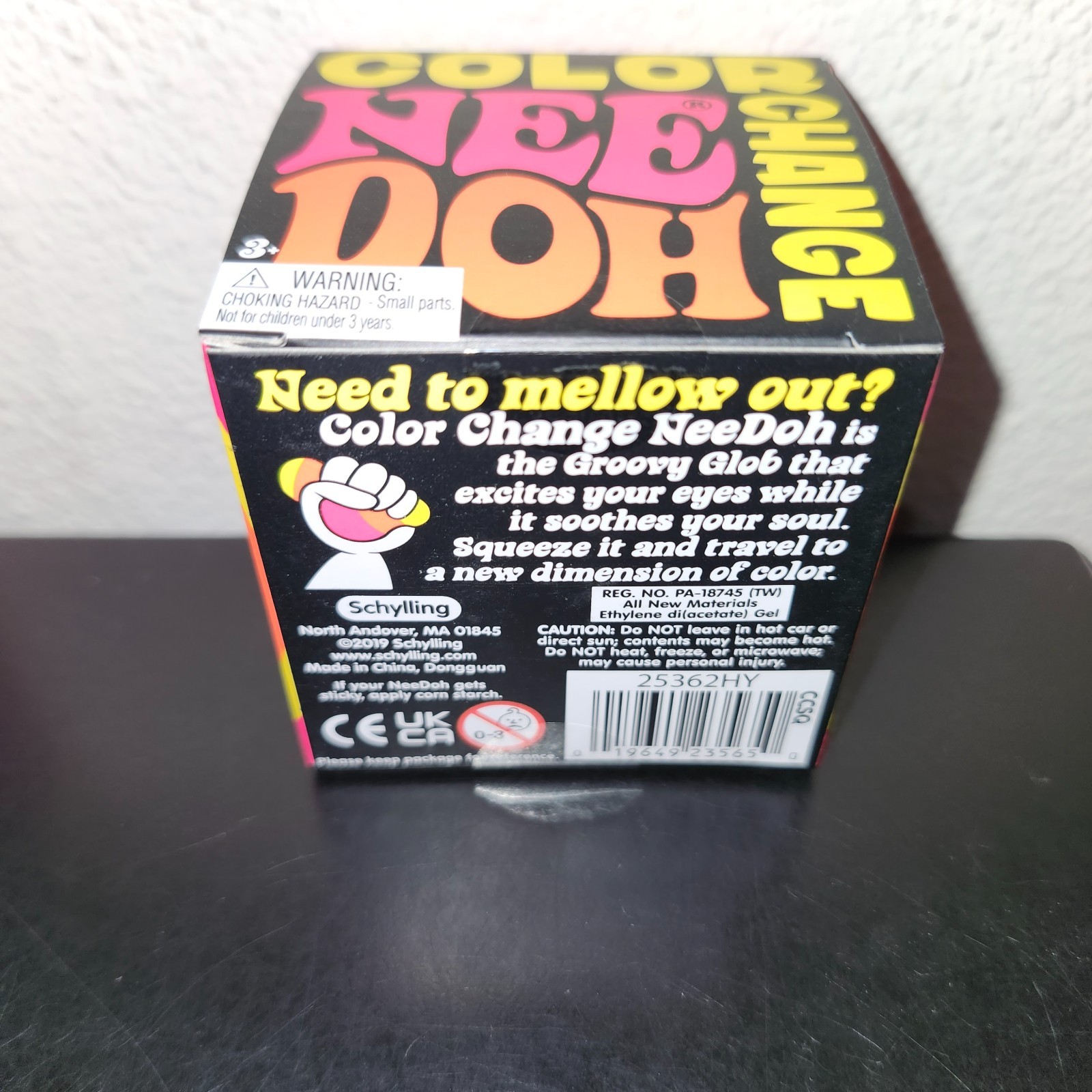 Nee Doh Color Change Squish Stress Ball The Groovy Glob, Yellow Fast Ship!