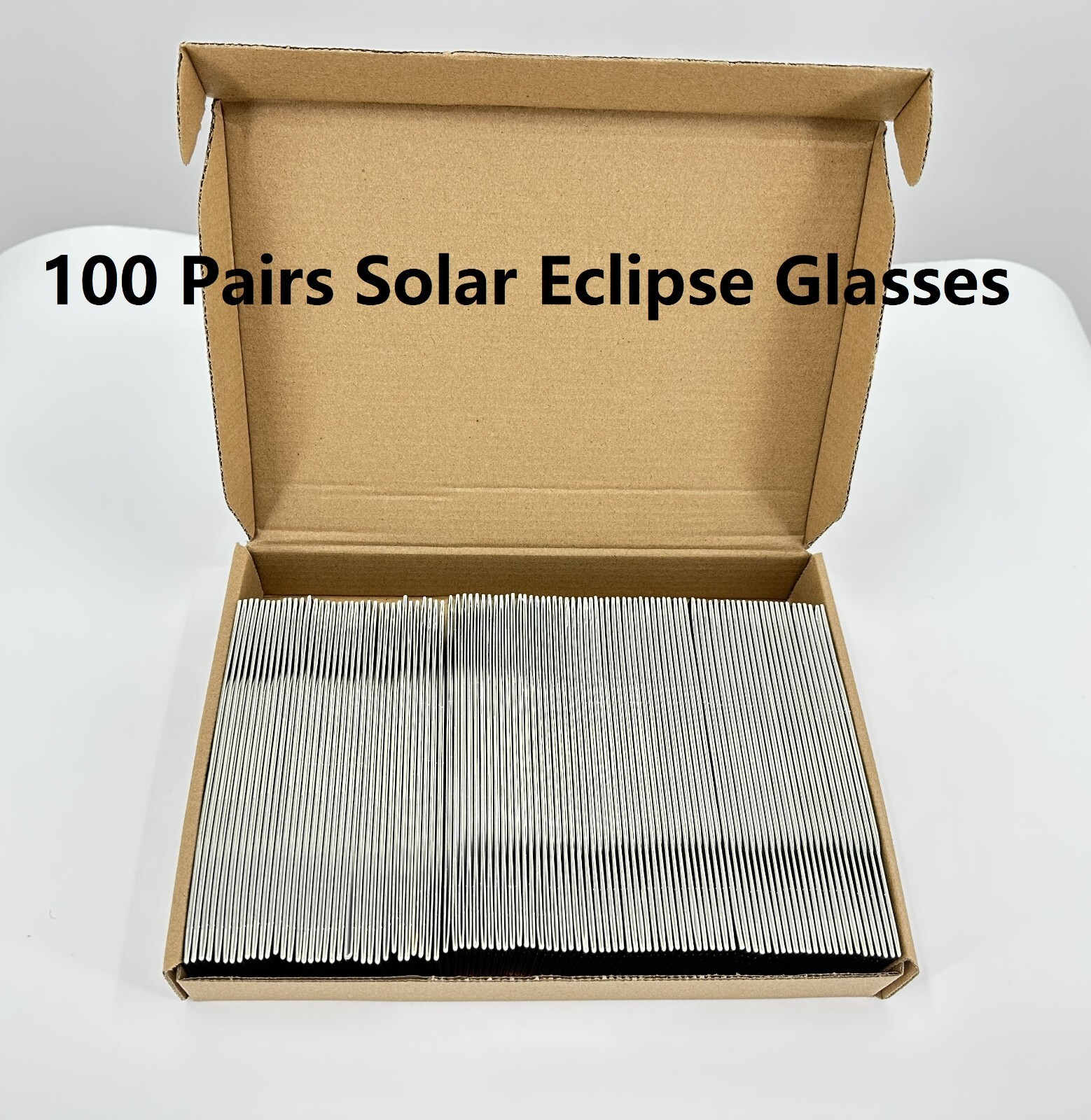 100 Pair Bookishbunny Solar Eclipse Viewers Paper Glasses ISO Certified Sun View