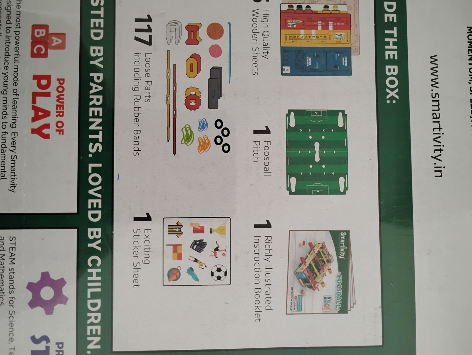Smartivity Foosball STEAM Science Educational Building Activity Kit Ages 8-11
