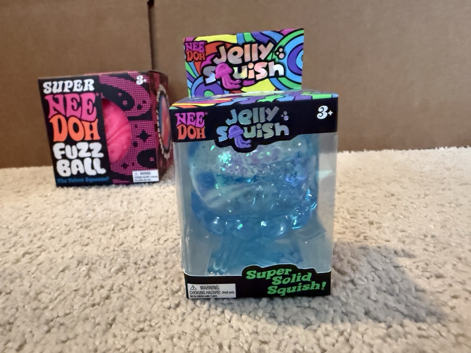 Needoh Lot – Super Fuzz Ball, Jelly Dohnut, Dream Drop, Jelly Squish – Authentic