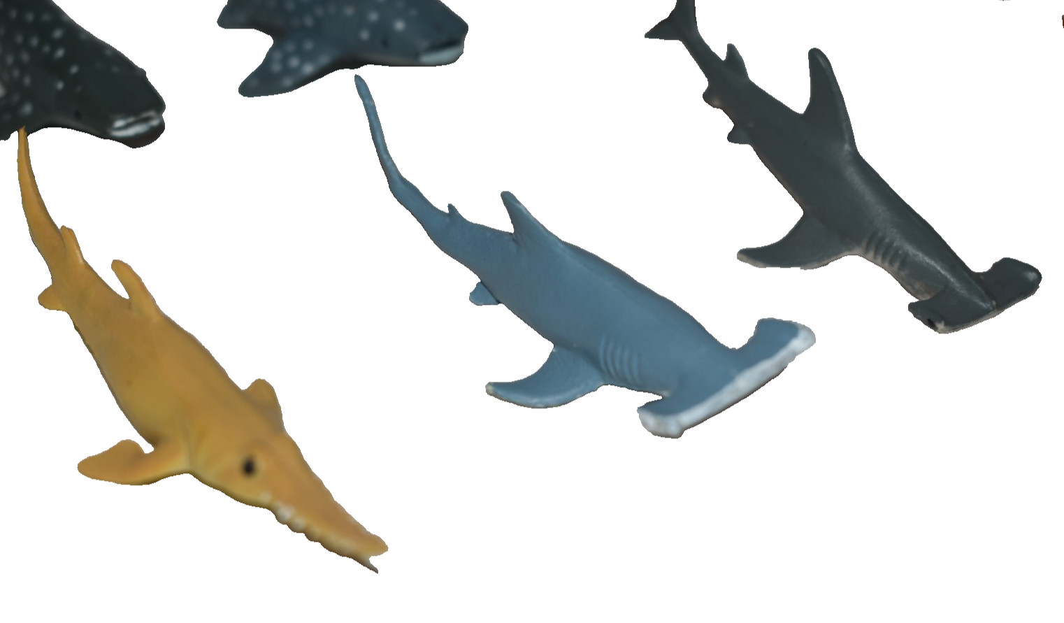 Lot Of 11 K & M International PVC Shark Figures Toys 3″
