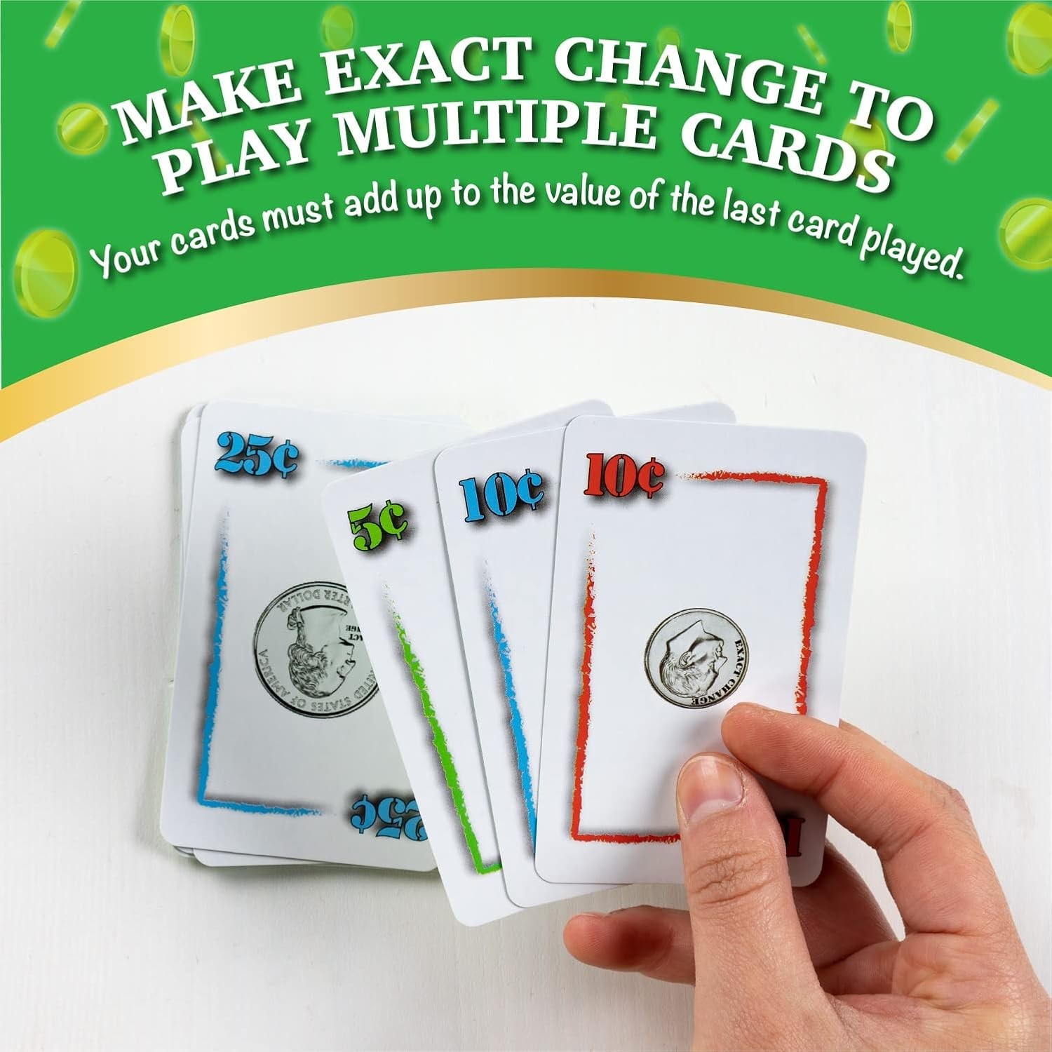 Exact Change Card Game – Fun Learning for Families 2-6 Players