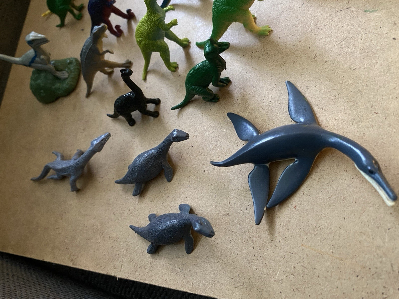 Toob SAFARI LTD Mini Figures Dinosaur Lot 36 pcs. Plesiosaur Allosaurus Etc