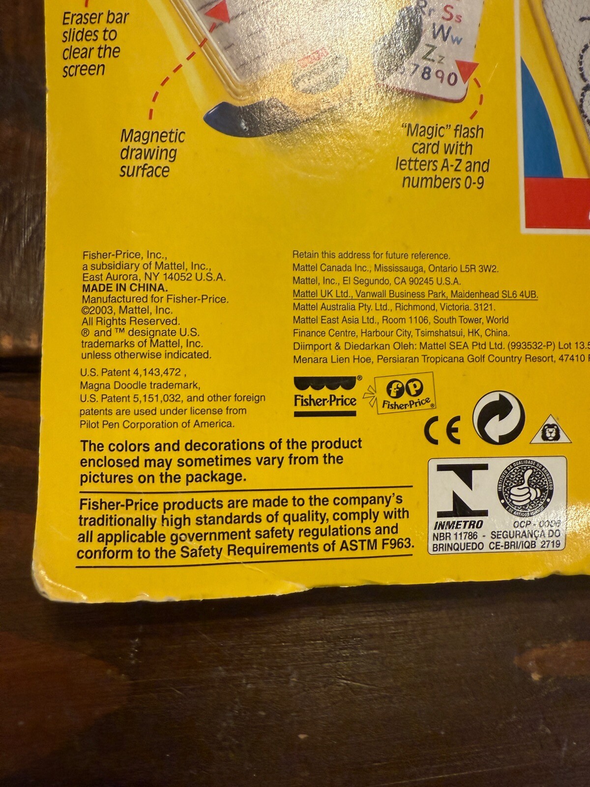 Vtg NEW Fisher Price Alpha Pad Learning Magna Doodle B2185 SEALED 2003