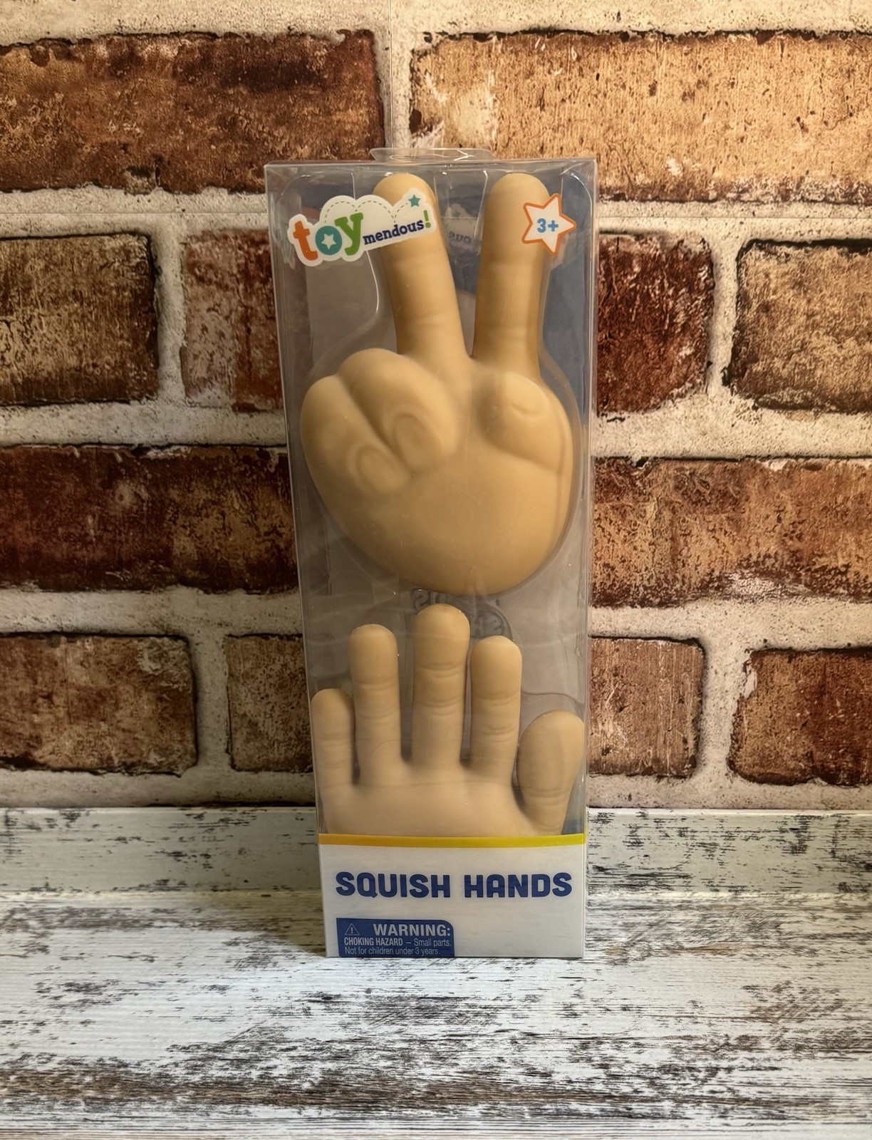Toymendous Squishy Hands Tactile Squeeze Toy, Holds Shape Stretch, NIB Fun Flex