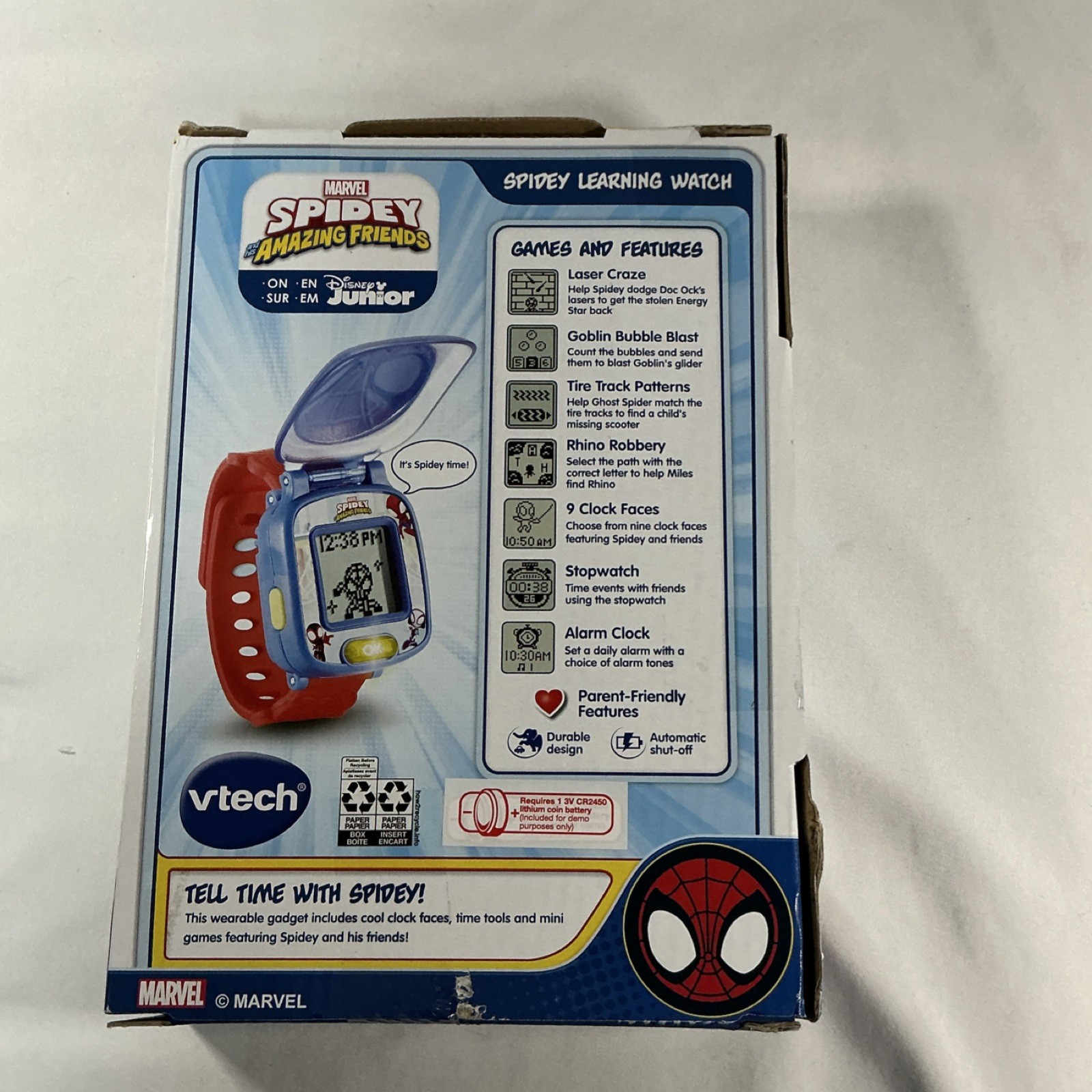VTech Spidey and His Amazing Friends Spidey Learning Watch 80-554300