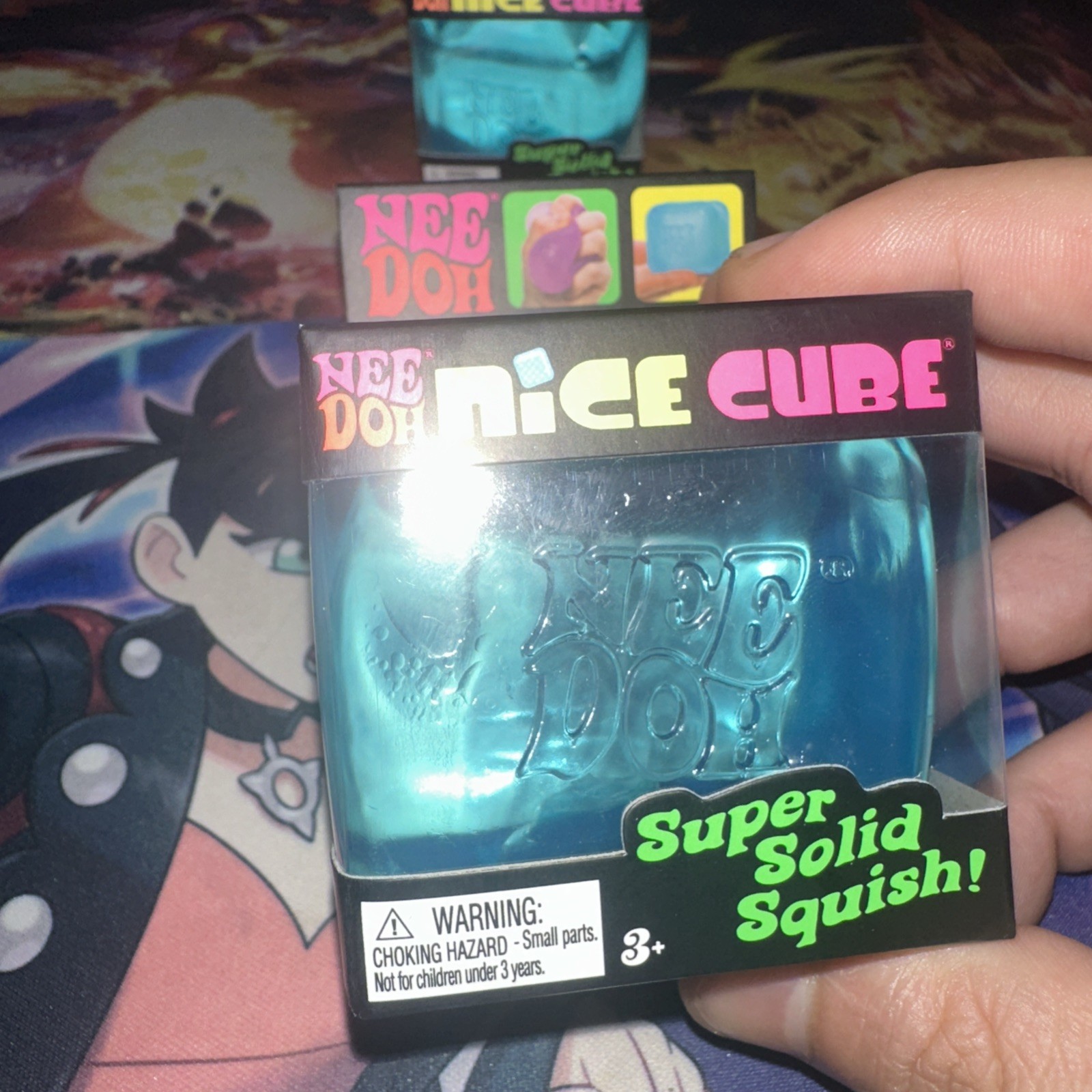 NeeDoh Nice Cube – Super Solid Squish! (Blue) – Brand New/Factory Sealed!
