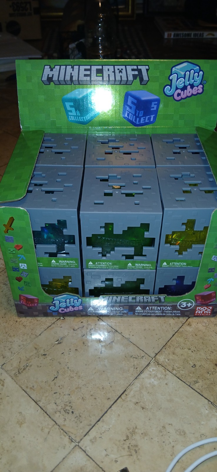 X 12 Minecraft Jelly Cubes Squishy Toy Case LOT of (12) – Viral – Like Needoh