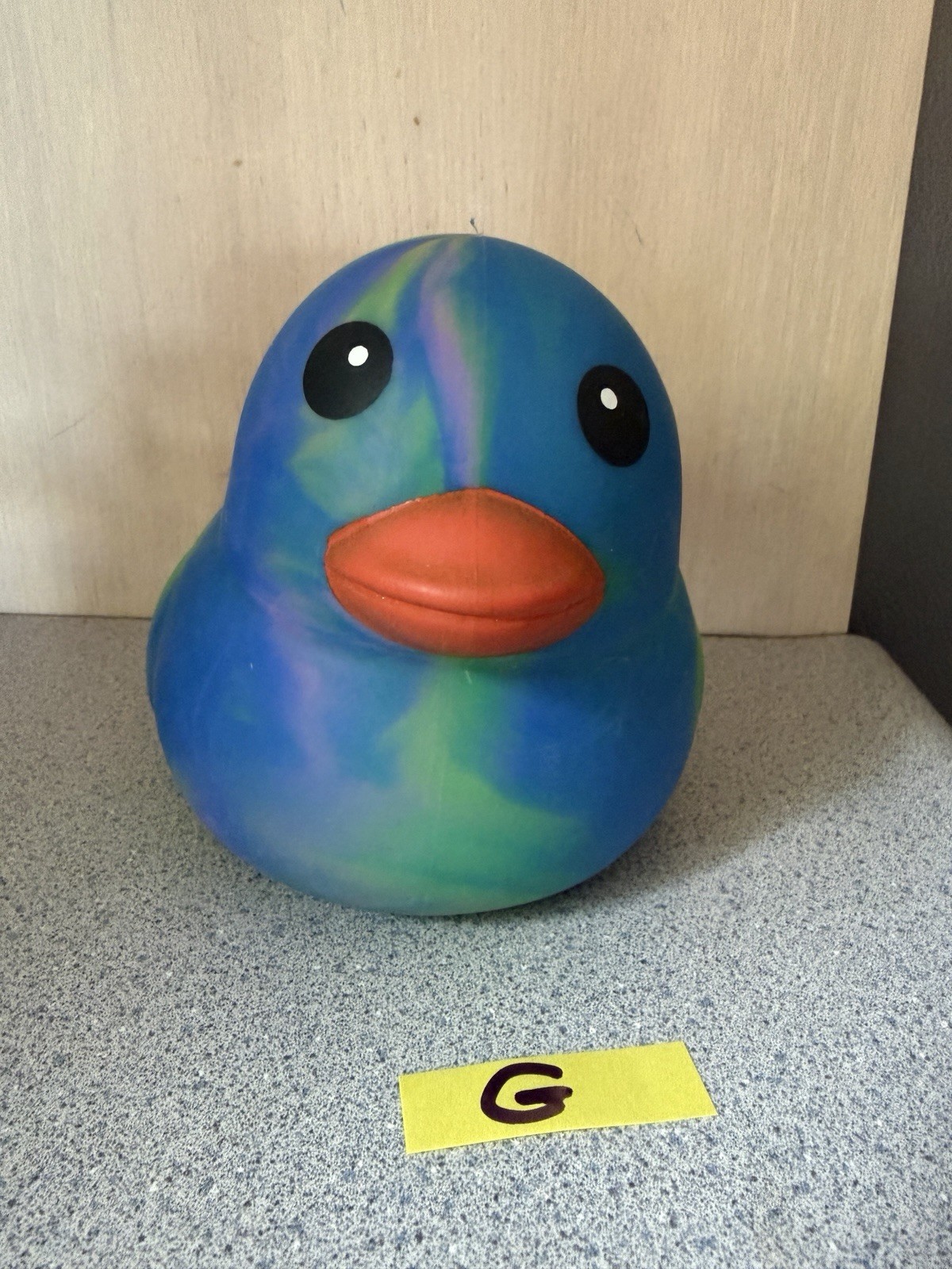 New Viral Jumbo 5″ XL Squishy Duck Rainbow Tie Dye Toymendous Swirl Blue Pink G
