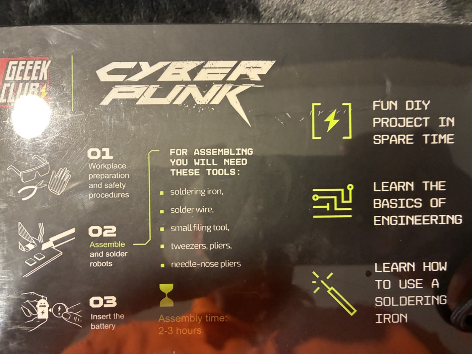 Geeek Club Cyber Punk Electronic 3D Puzzle ~ MAT002 Wipe Racer ~ NIP STEM Sealed