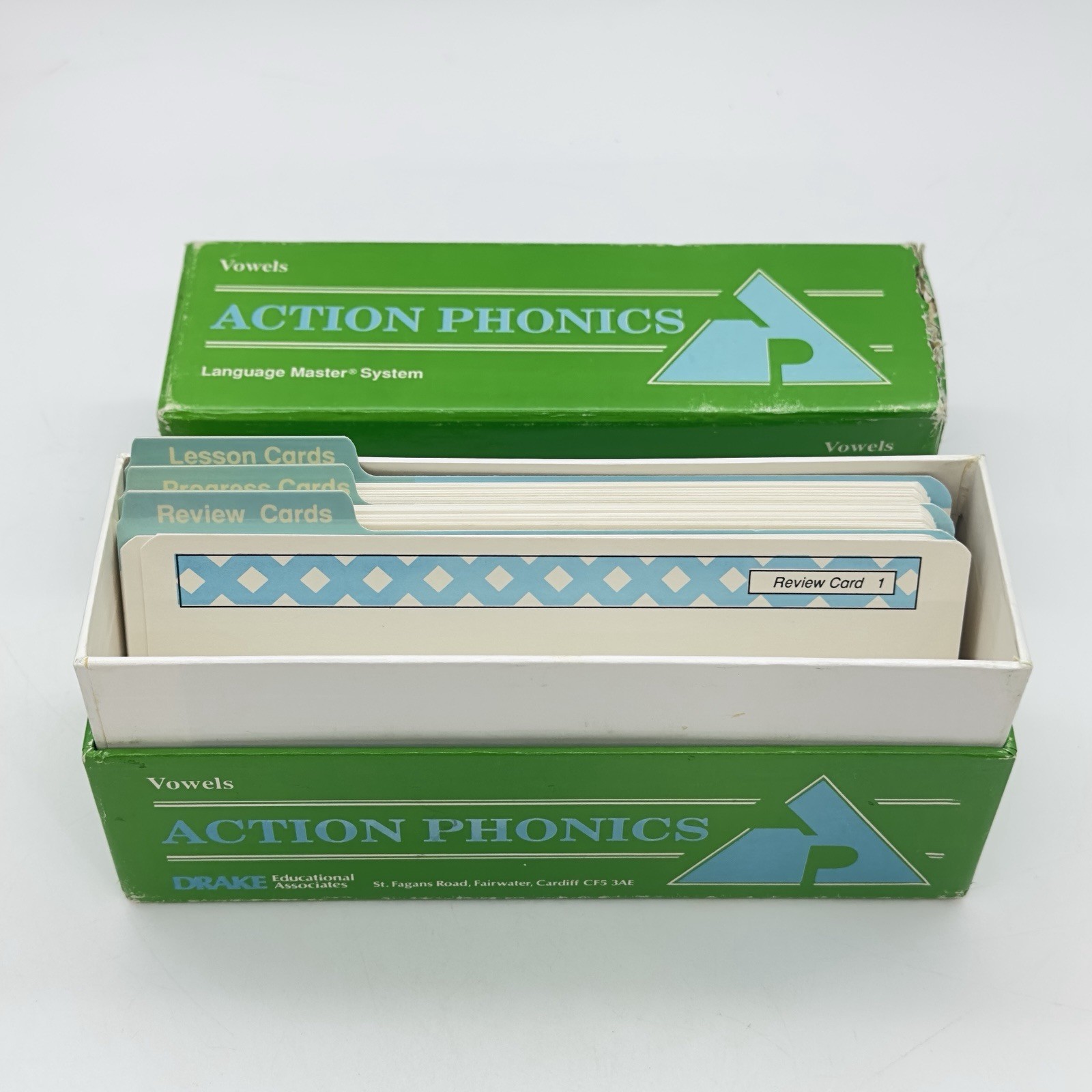 Drake Action Phonics Vowels Audio Cards for Califone Card Master Language Master