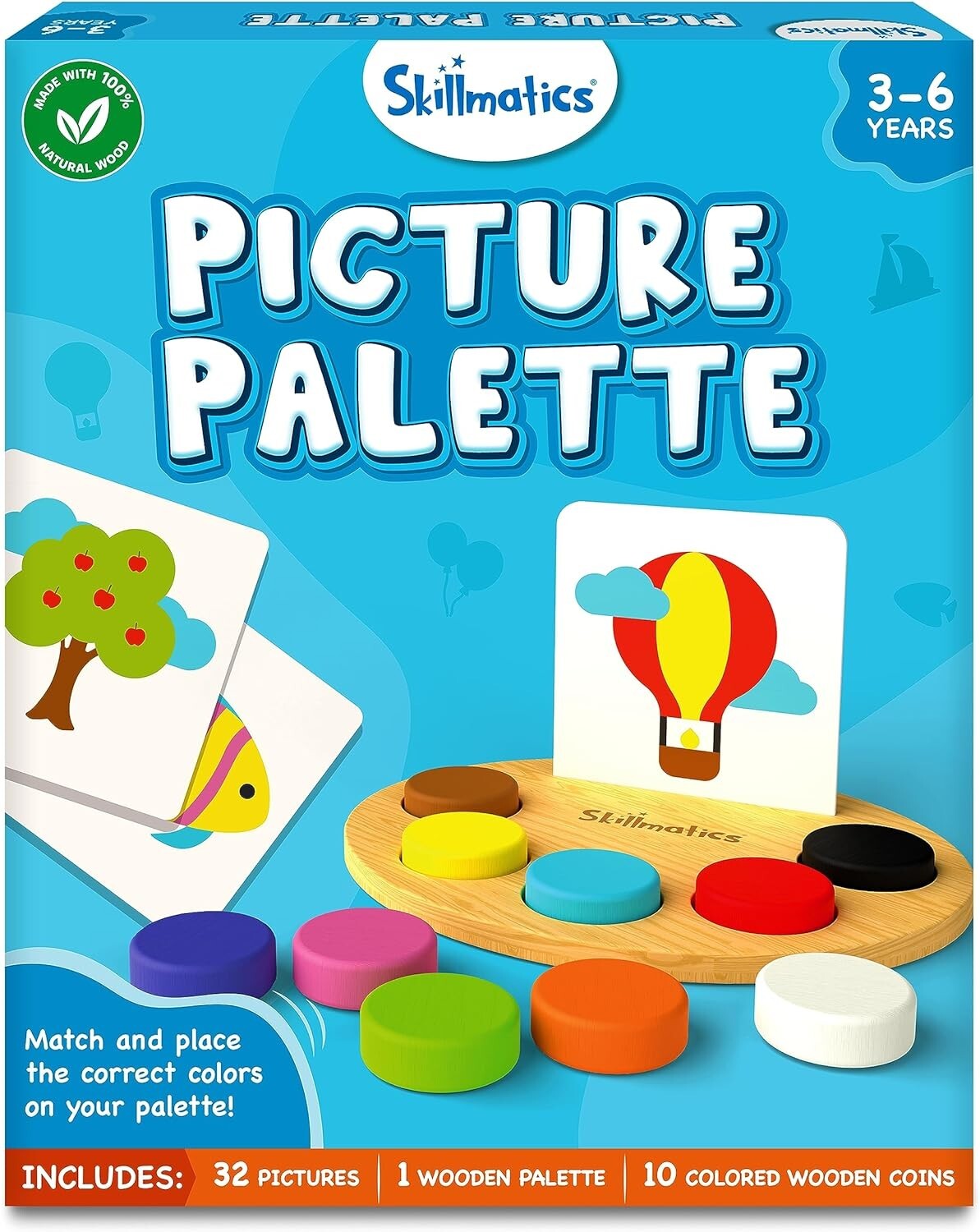 Skillmatics Educational Game Toy Picture Palette Ages 3-6 Fine Motor, Decisions