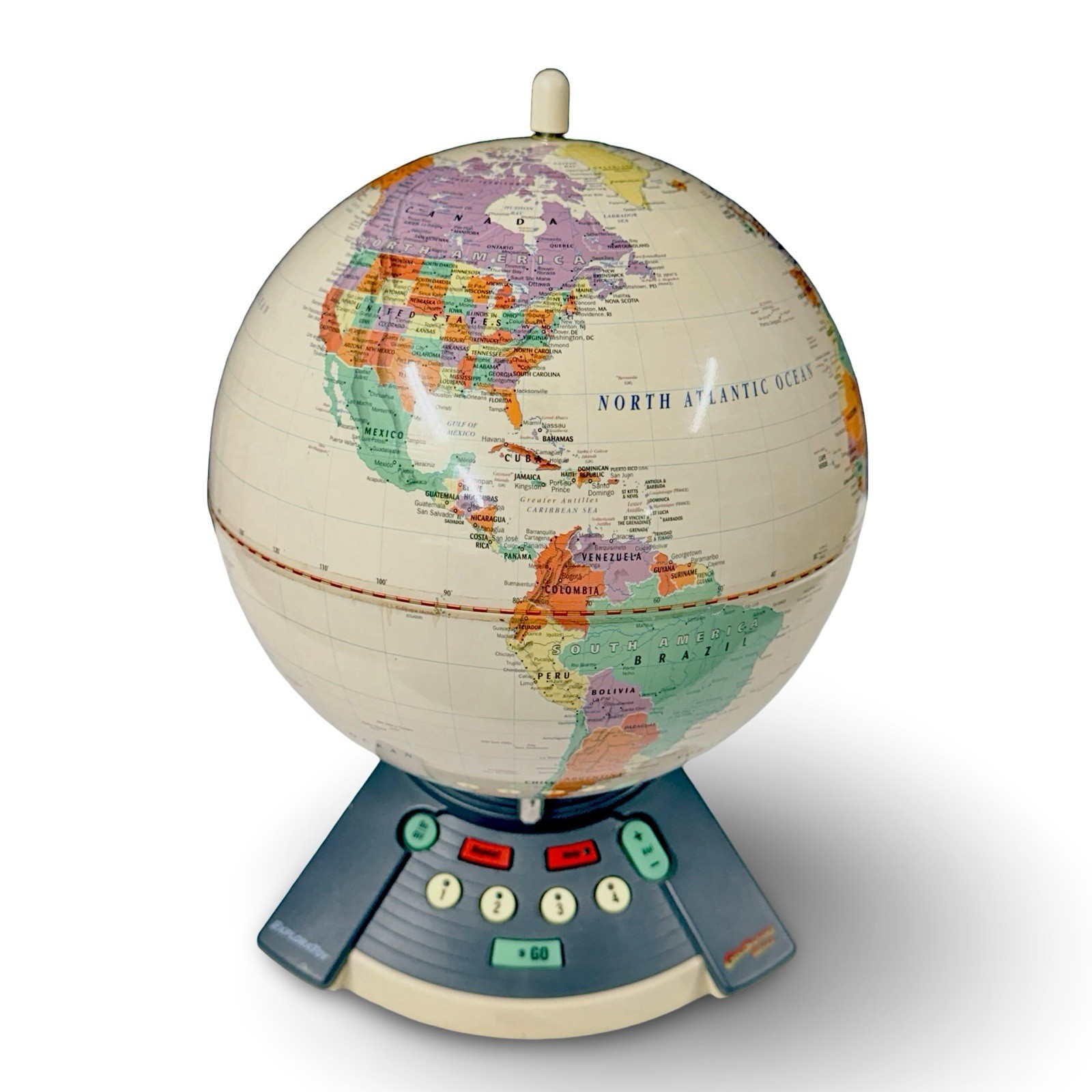 GeoSafari Talking Globe 10,000 Questions Interactive Educational Tested Working