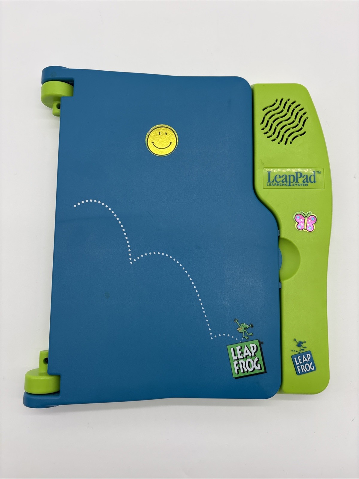 Vintage 2001 LeapFrog Leap Pad Learning System Console + 10 Books ~ Works