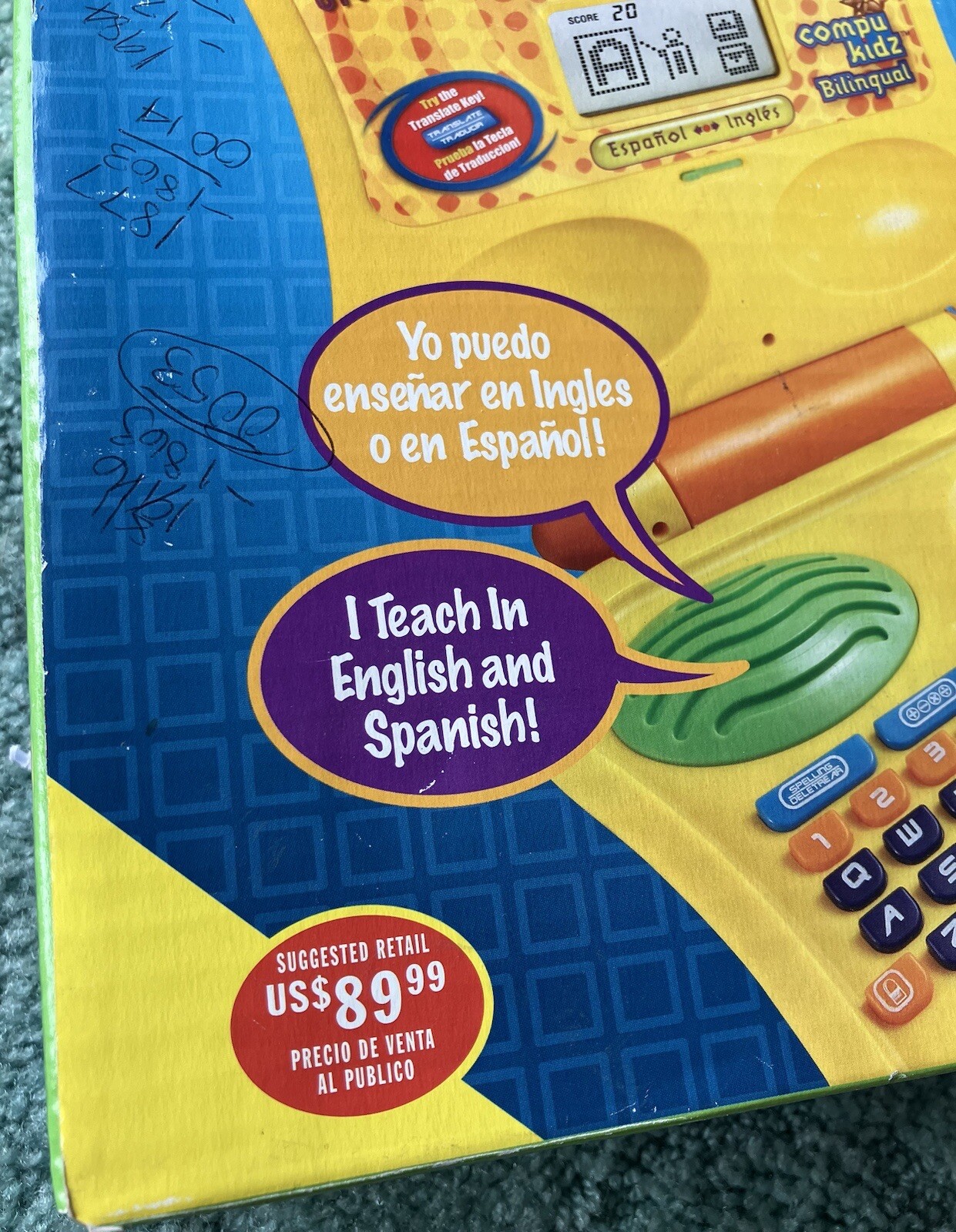 CompuKidz Bilingual English Spanish Translator Learning Game Computer Age 6+ NIB