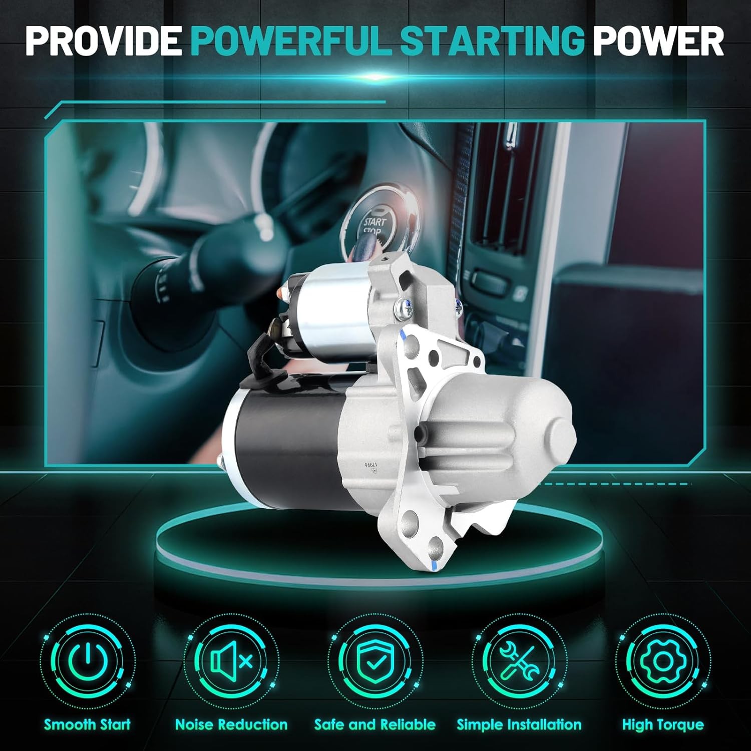 17996 Starter Motors Fit for Chevrolet Camaro 2010-2014, for Cadillac ATS 2013-2