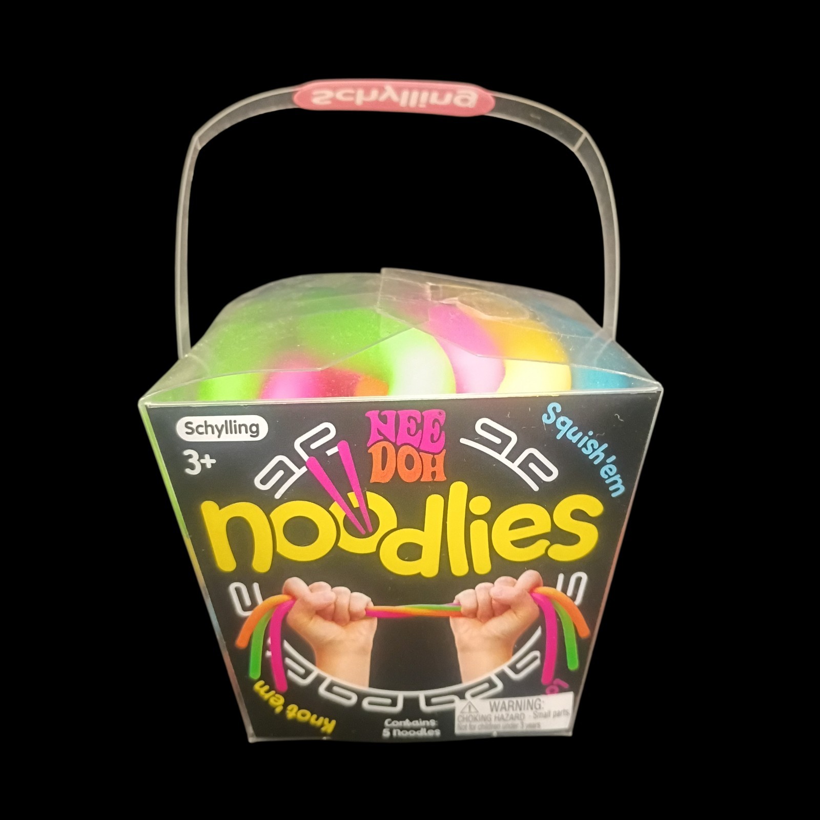 NeeDoh Noodlies Sensory Fidget Toy RARE Nee Doh Stretchy Noodles 5 Colors USA