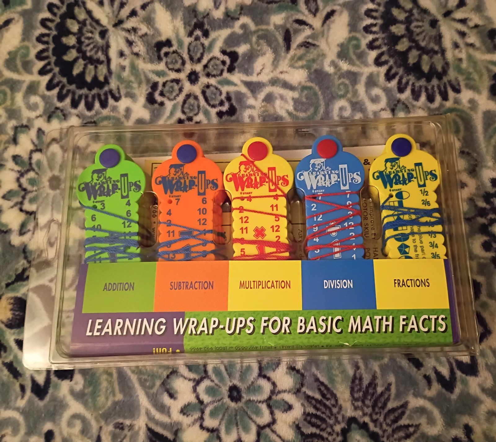 “Learning Wrap-Ups for Basic Math Facts” Complete New In Clear Wrap Set Of Five