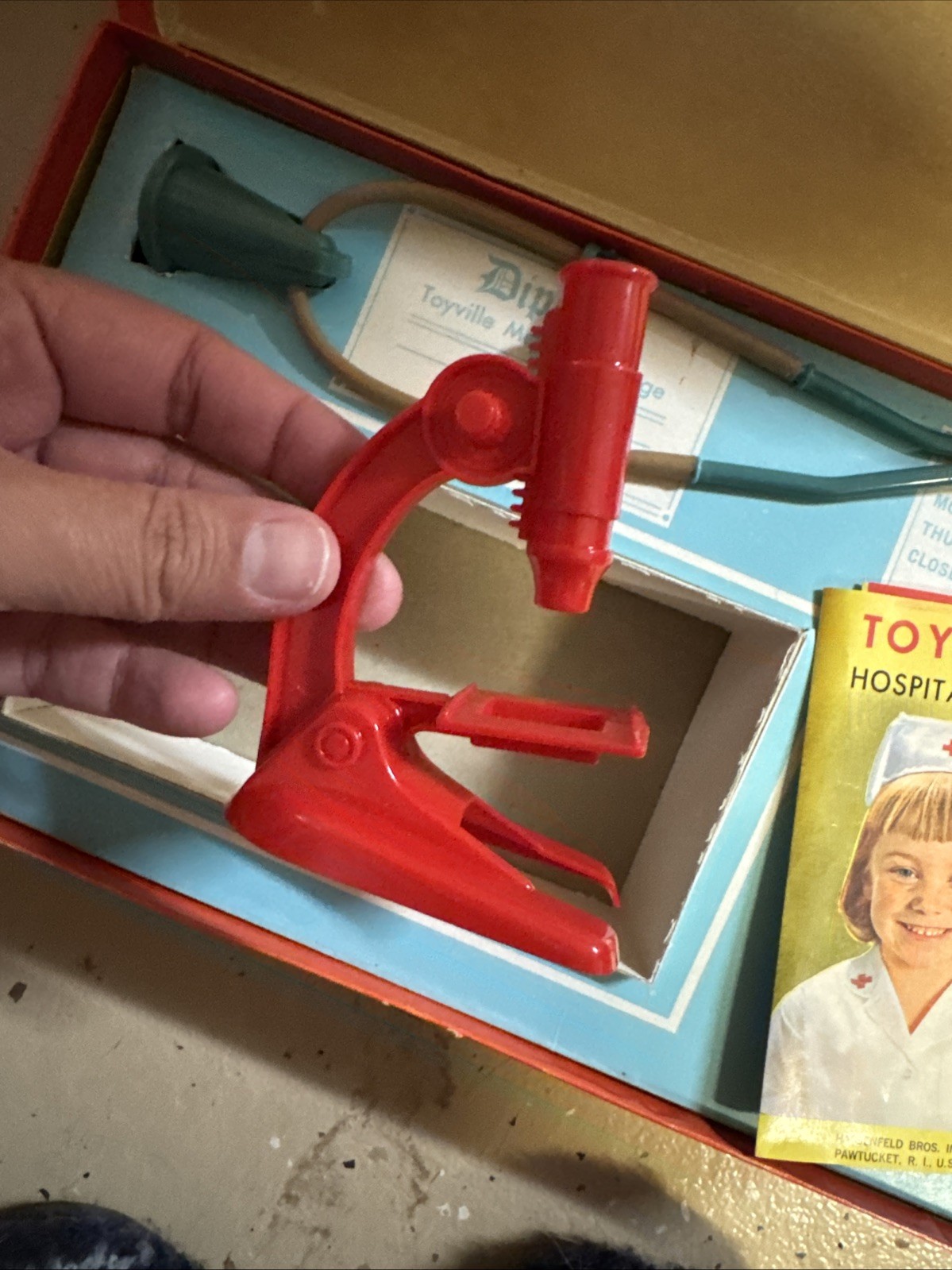 Junior Doctor Kit Box Hasbro 1967 Rare Box Cover Toy