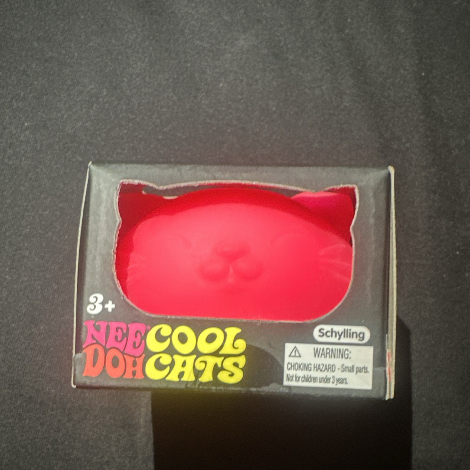 Schylling NeeDoh Cool Cats Pet Me Pink Squeeze Toy, Ages 3+, 3-11 Years