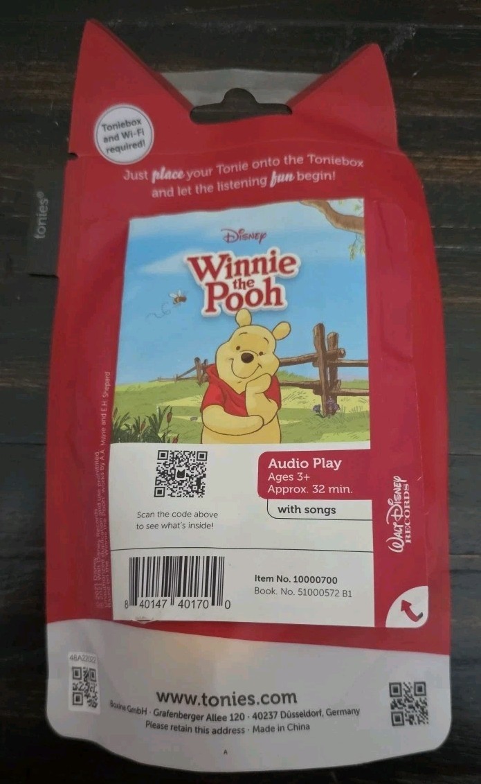 Tonies Disney Winnie the Pooh Audio Character Figure for Toniebox 2021 NIP *Read