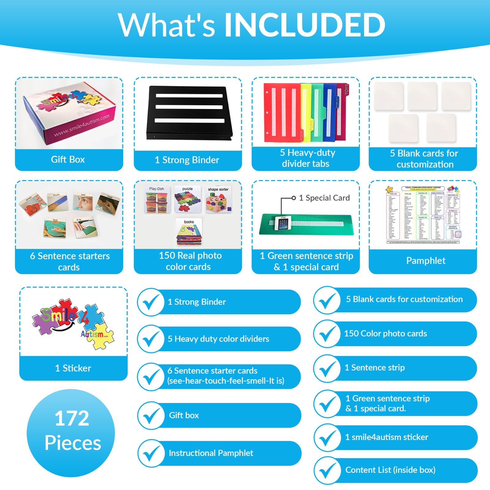 Small Real Visual Communication Book ADHD-Autism Picture Exchange Learning Tool