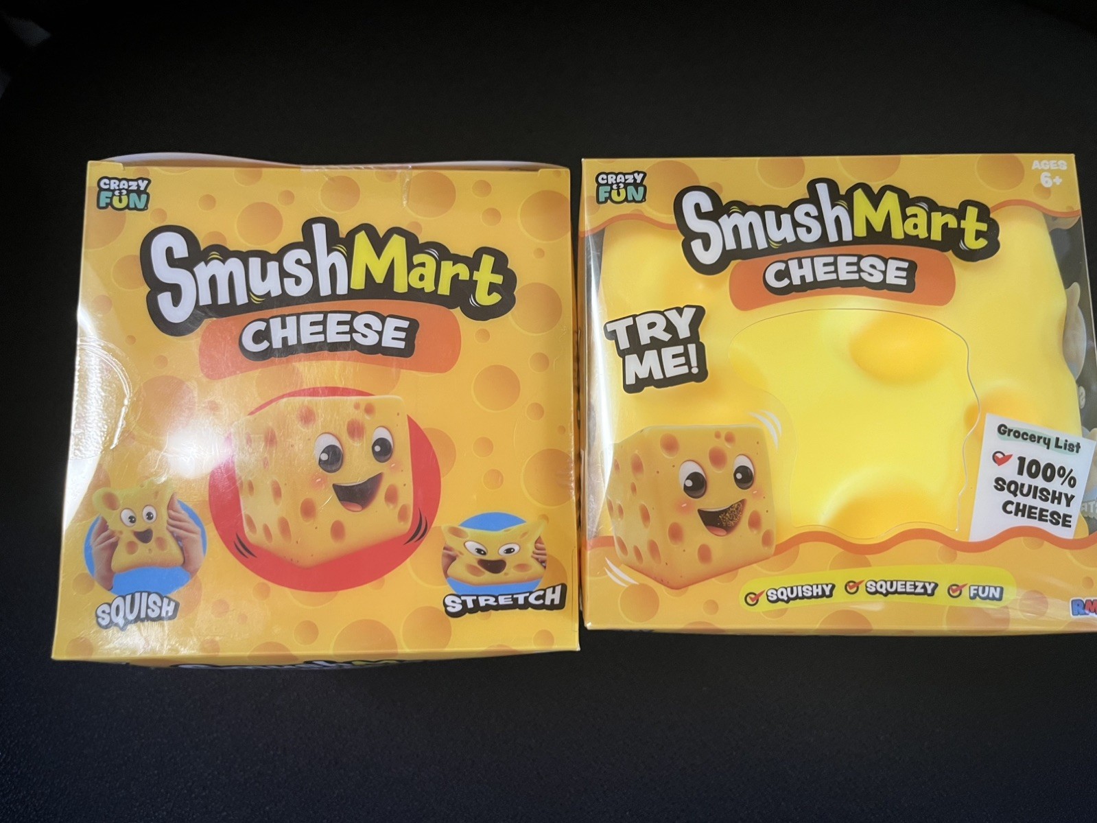 FREESHIPBundle of 2 RMS Crazy Fun SmushMart Cheese Squishy Toy 5 below