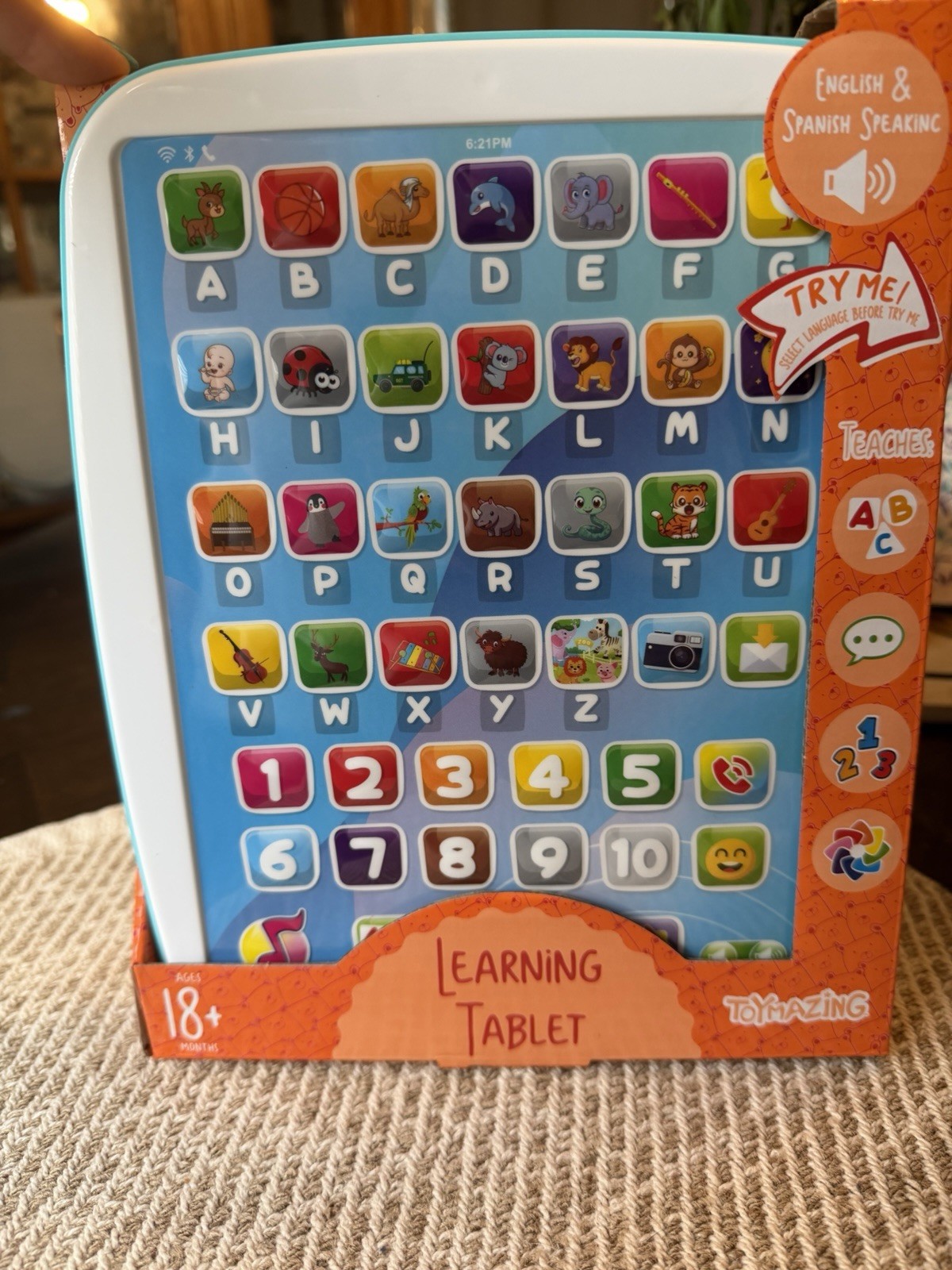 Toymazing Learning Tablet English & Spanish Speaking Ages 18+ Months