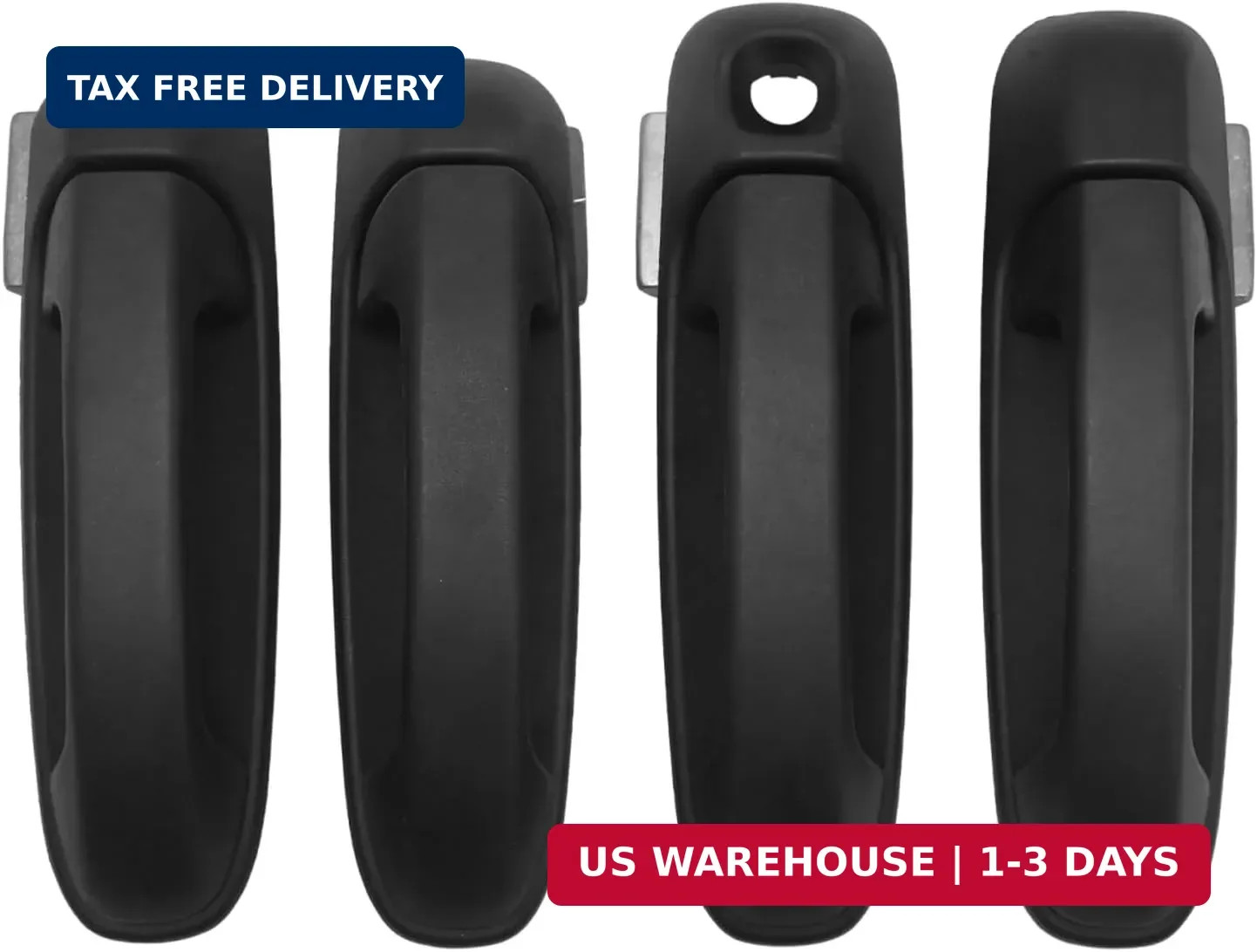 4Pcs 55275948AB Exterior Door Handle, Replacement for Dodge Ram 1500 2500 3500 2